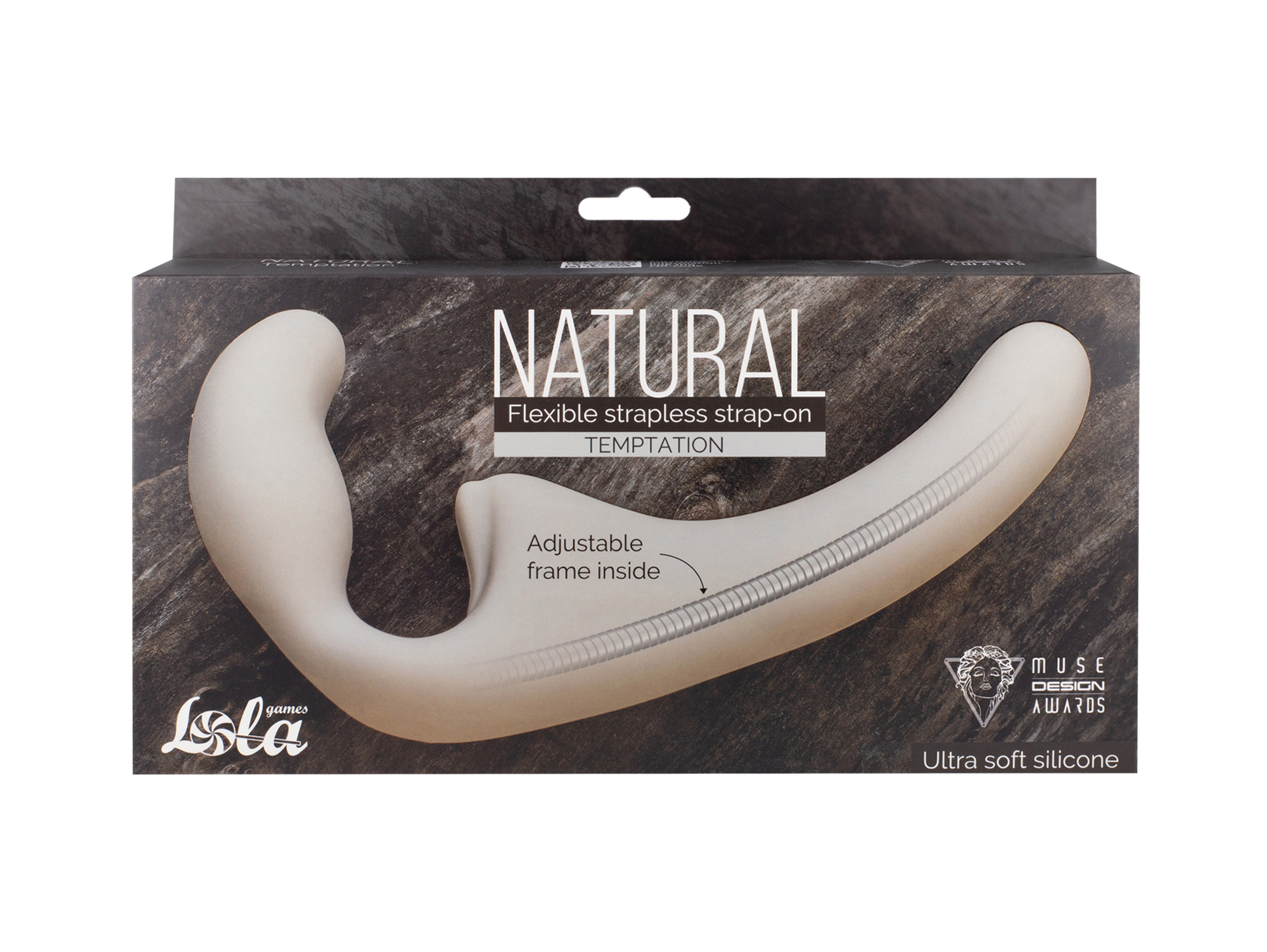 гнущийся безремневой страпон natural temptation biege 5011-01lola в Новом Уренгое