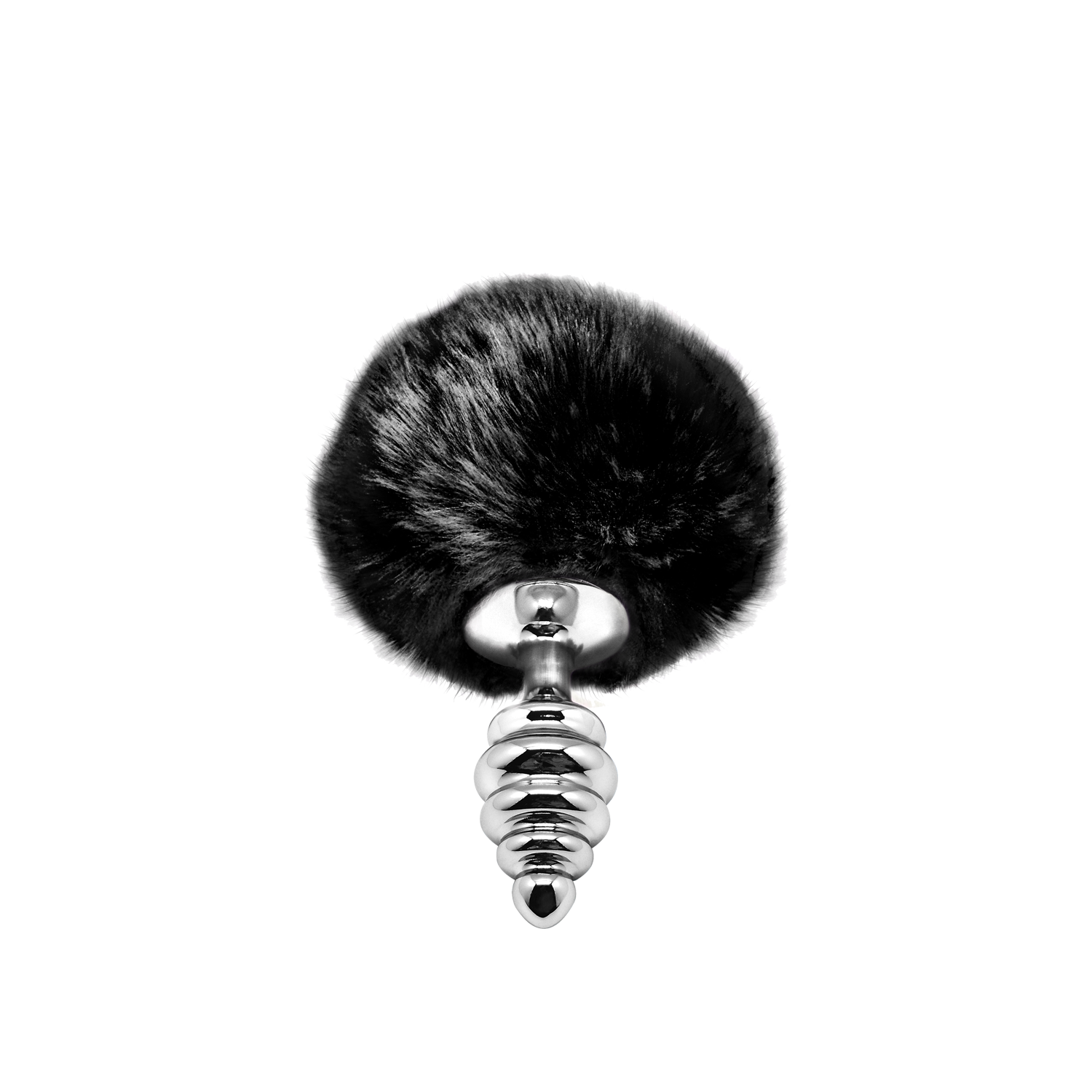 анальная пробка metal anal fluffly twist plug s black 70391al в Новом Уренгое