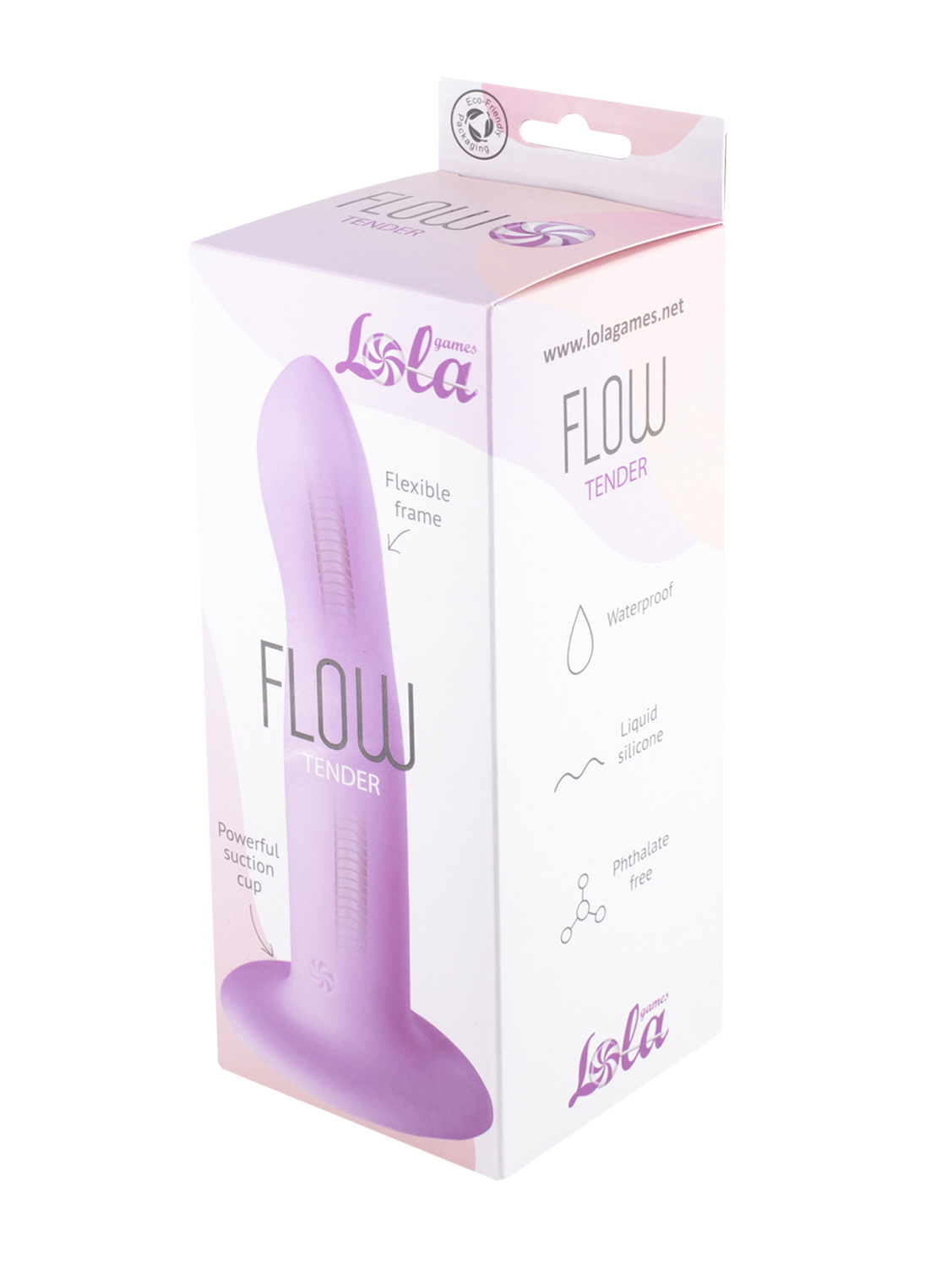 гнущийся нереалистичный дилдо flow tender 2042-01lola в Новом Уренгое