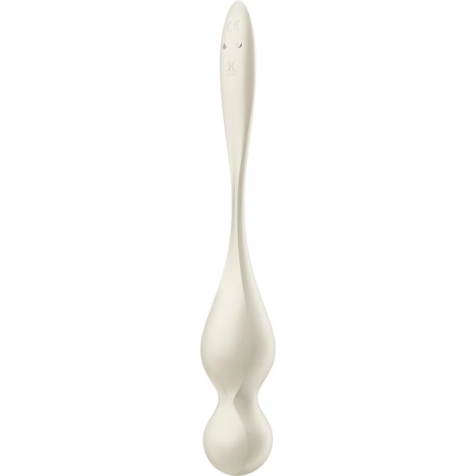 вагинальные шарики с вибрацией satisfyer love birds 1 connect app, белый, 22,2 см в Новом Уренгое