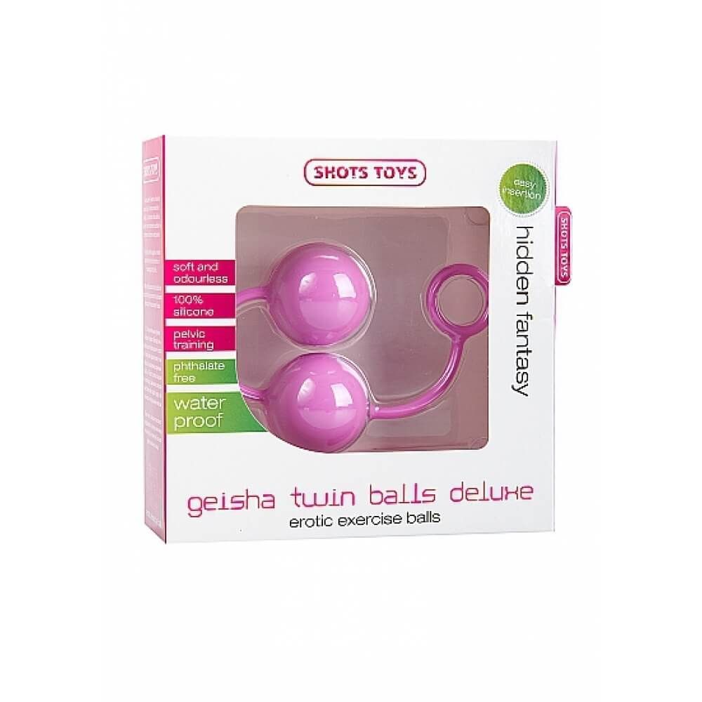 вагинальные шарики shots media geisha twin balls deluxe, розовые в Новом Уренгое