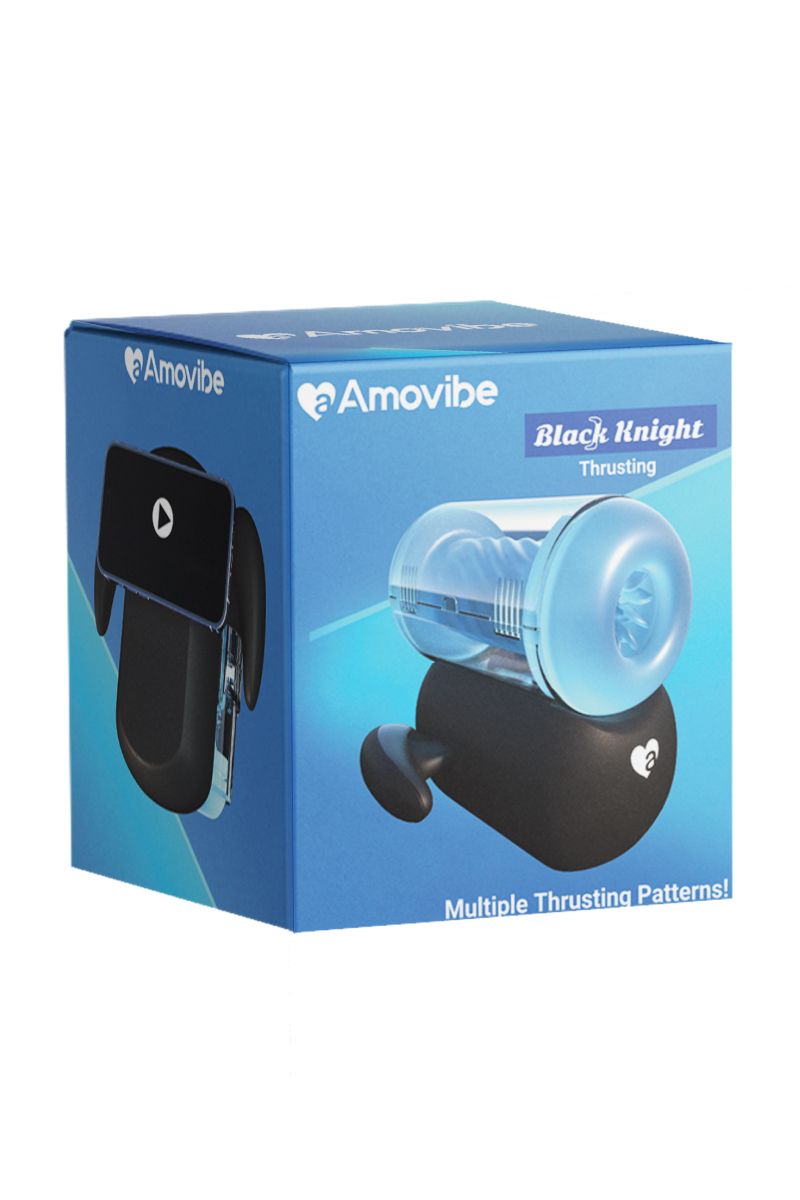 инновационный робот-мастурбатор amovibe black knight с функцией пенетрации в Новом Уренгое