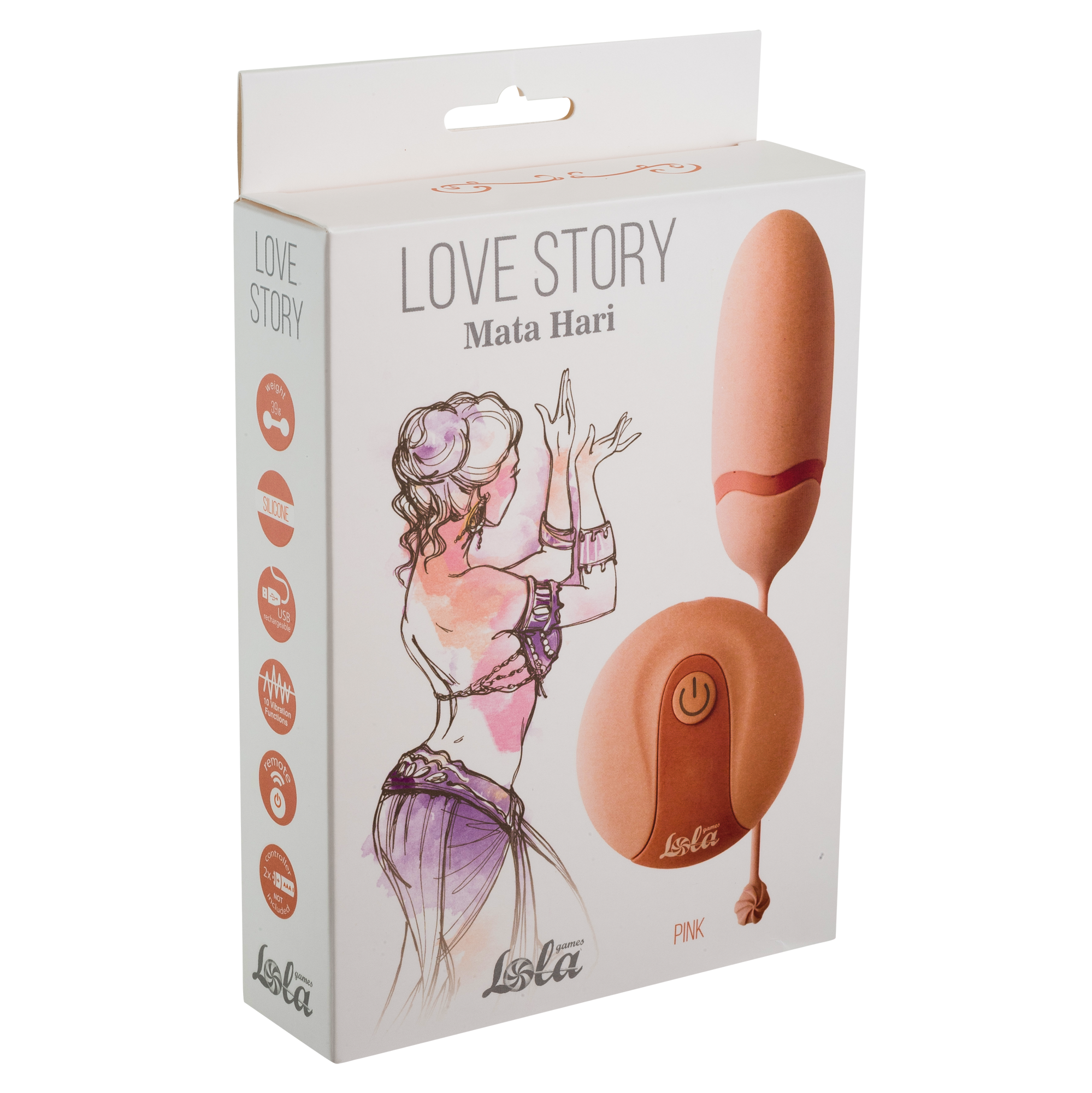 Виброяйцо на пульте управления Love Story Mata Hari pink 1800-00Lola