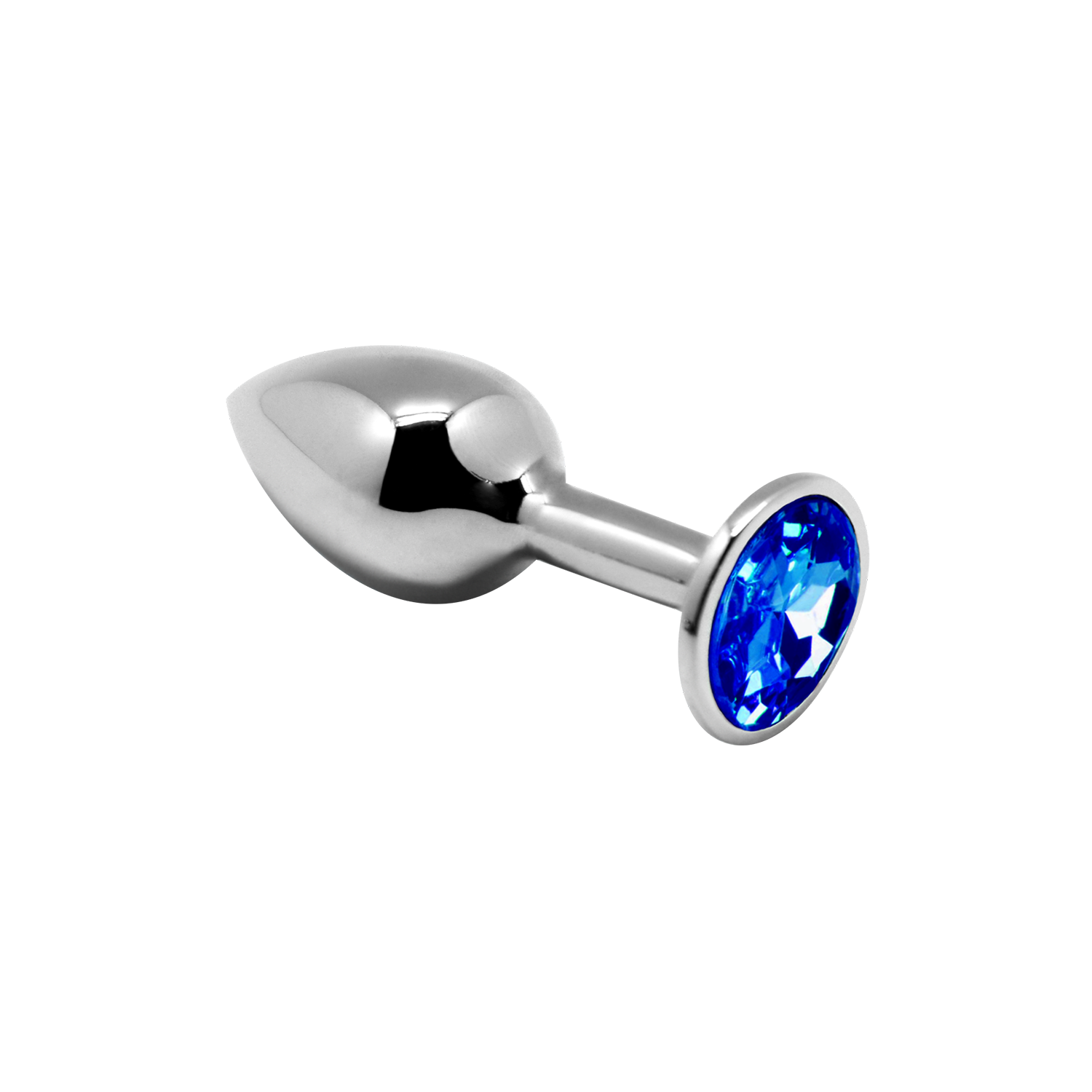анальная пробка mini metal butt plug anal pleasure blue s 70090al в Новом Уренгое