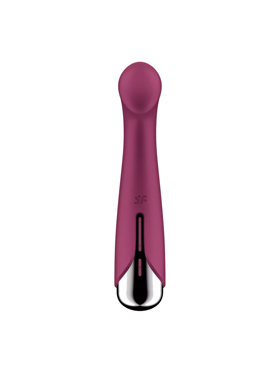 вибратор для точки g  с ротацией satisfyer spinning g-spot 1, силикон, бордовый, 16,8 см в Новом Уренгое