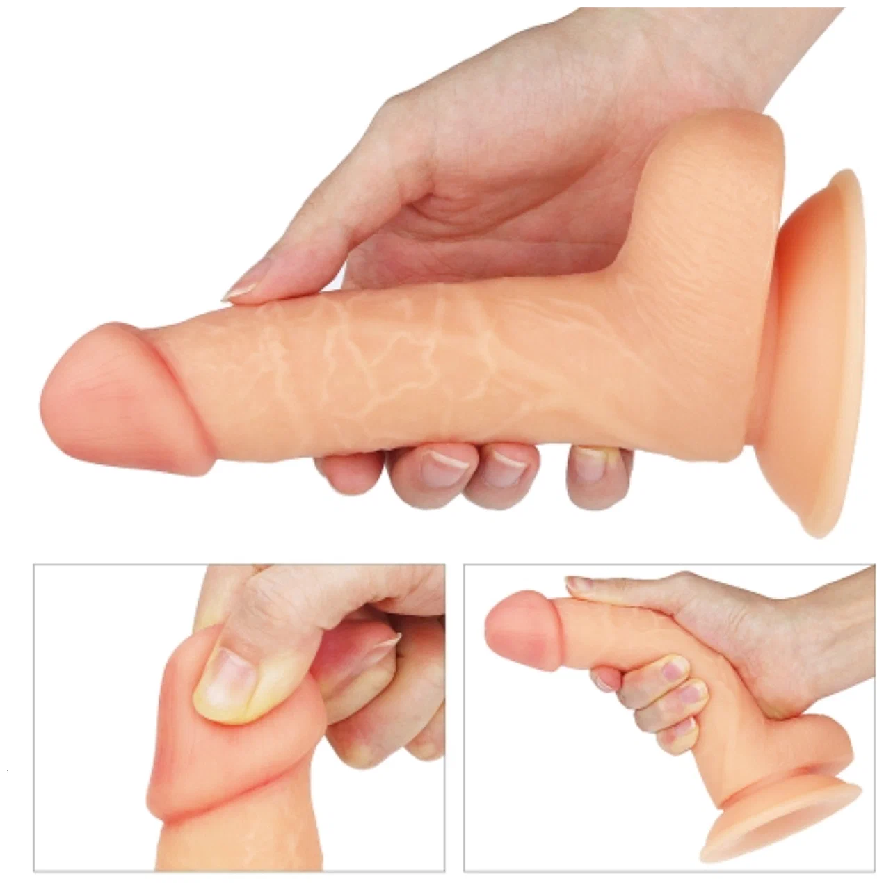 фаллоимитатор реалистичный с венами lovetoy на присоске,18 см в Новом Уренгое