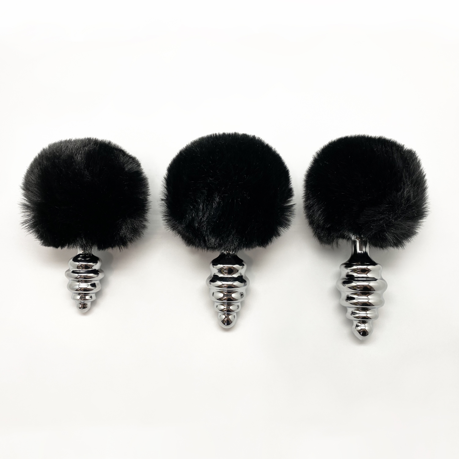 анальная пробка metal anal fluffly twist plug s black 70391al в Новом Уренгое