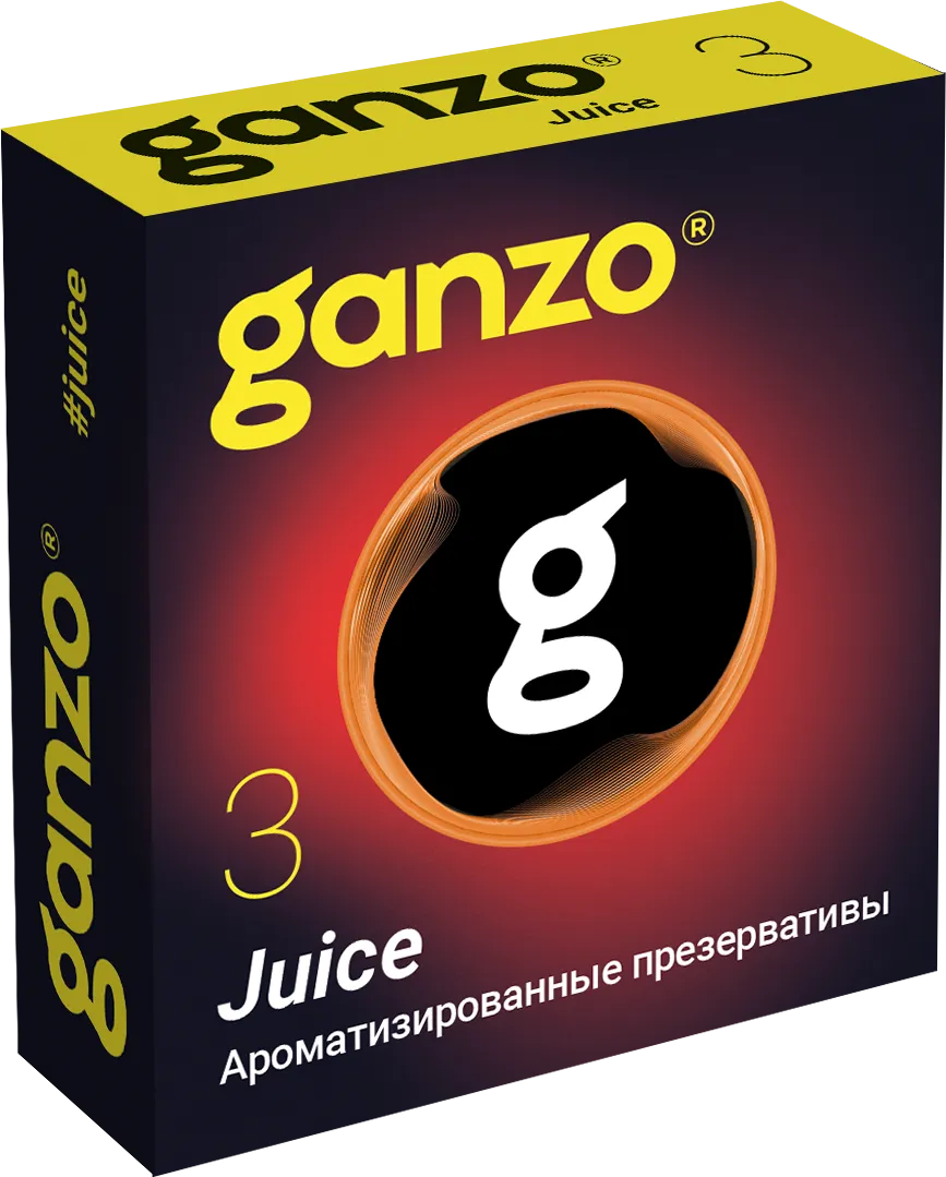 Презервативы презервативы ароматизированные ganzo juice, 3 шт в Новом Уренгое