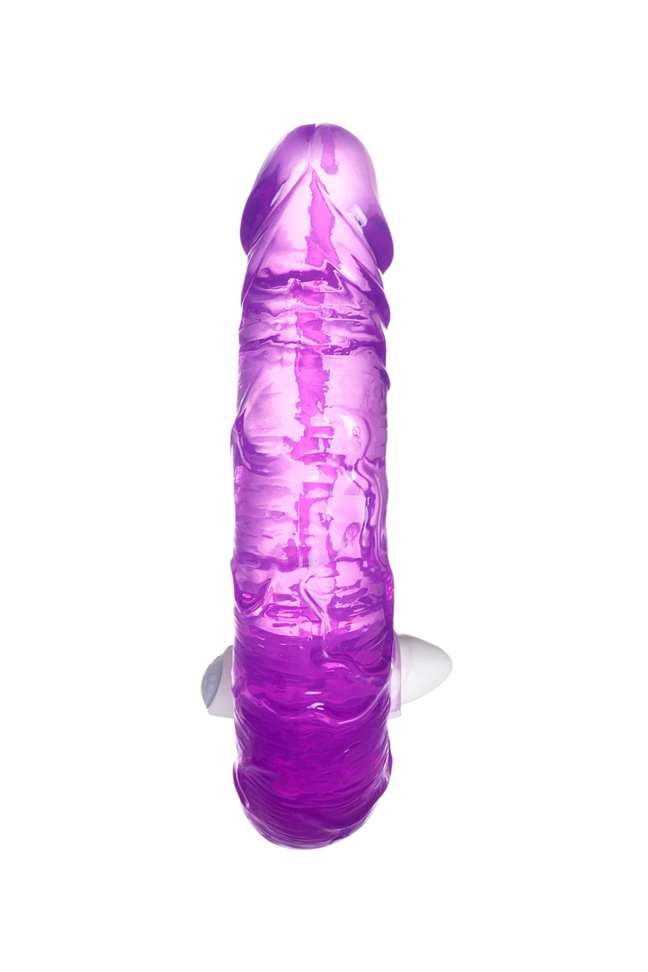 фаллоимитатор двусторонний с вибропулей toyfa double dildo with vibro bullet, tpr, фиолетовый, 35 см в Новом Уренгое
