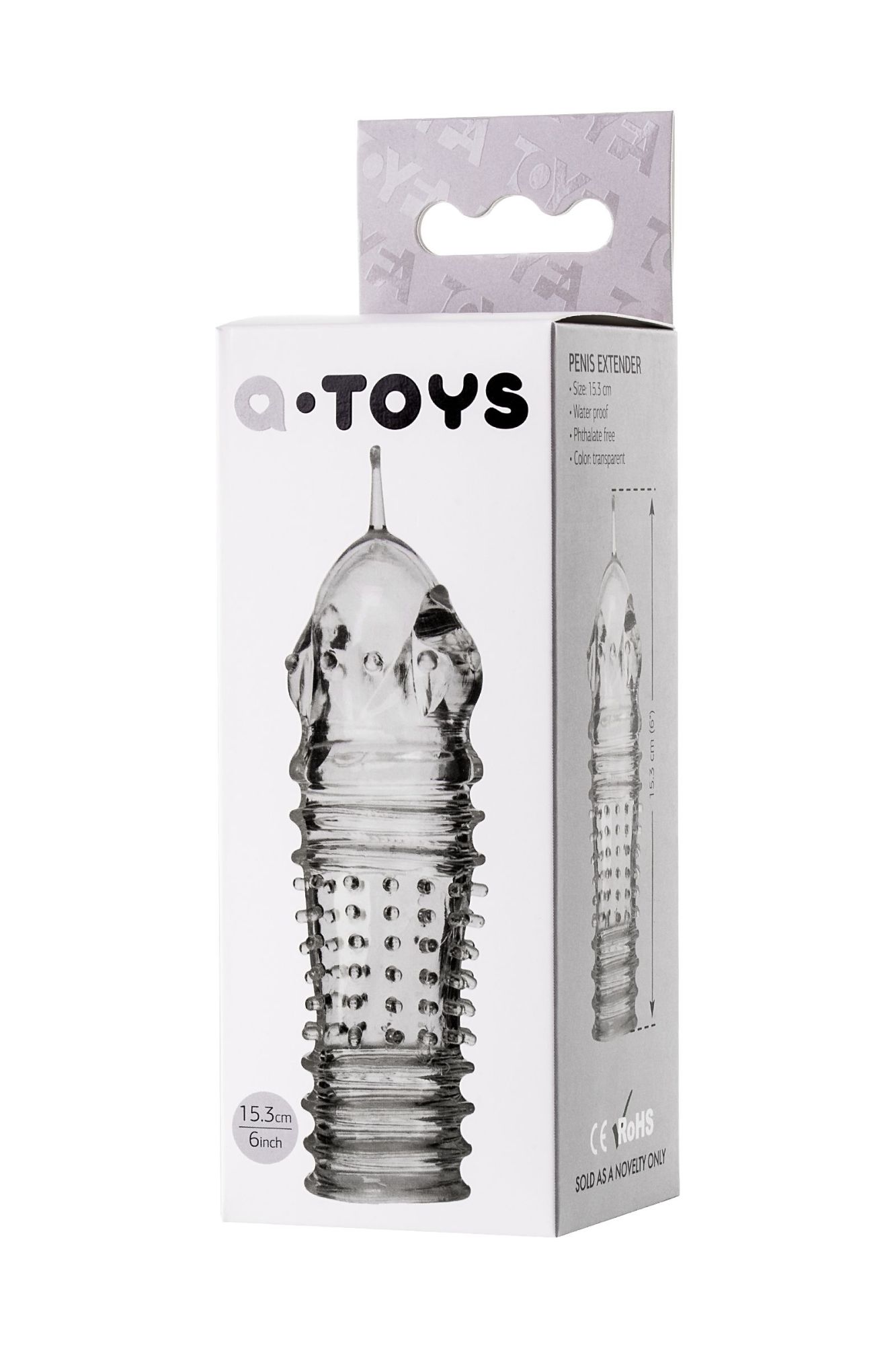насадка на пенис toyfa a-toys baldi, tpr, прозрачный, 15,3 см в Новом Уренгое