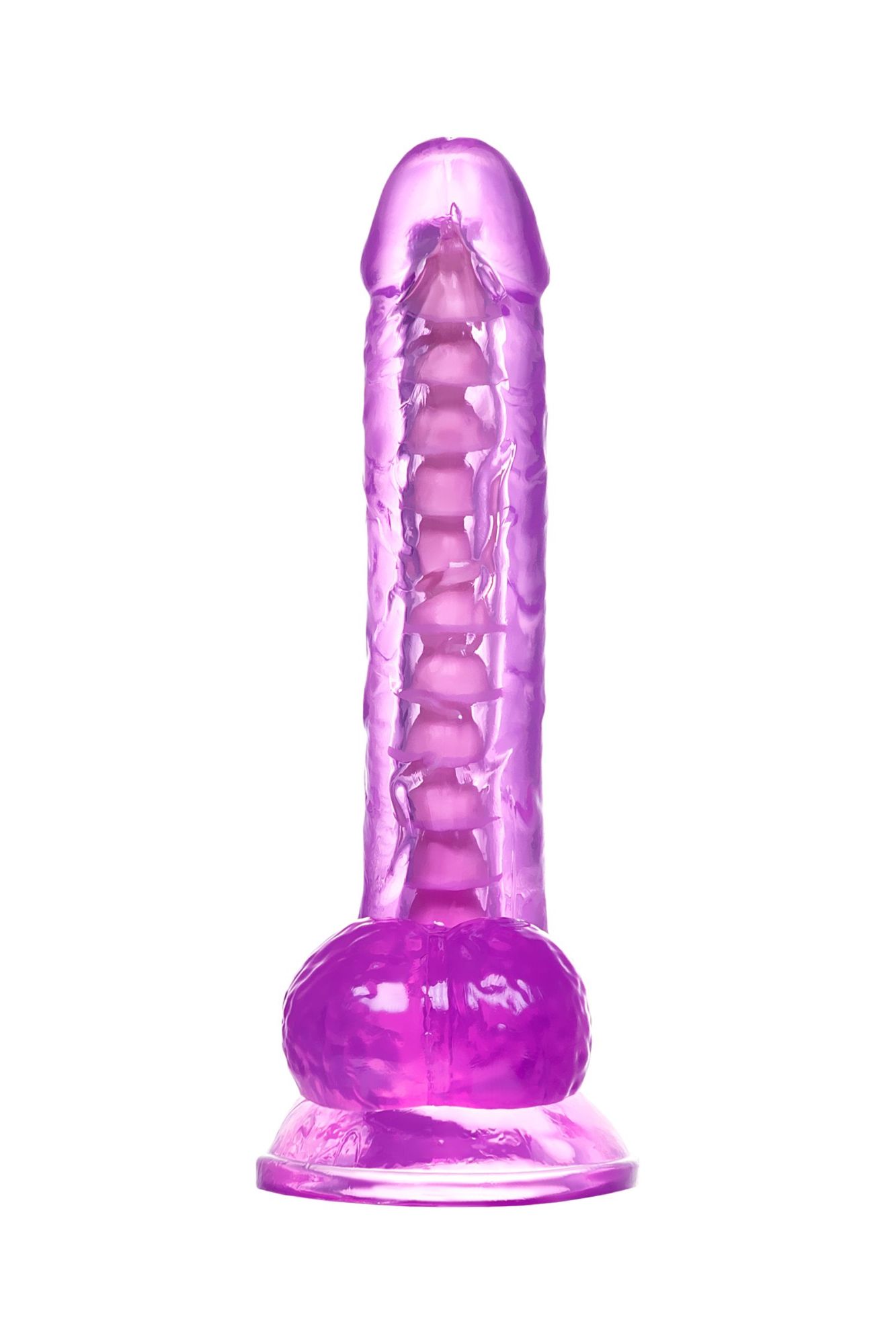 реалистичный фаллоимитатор a-toys by toyfa celiam, tpe, фиолетовый, 20,5 см в Новом Уренгое