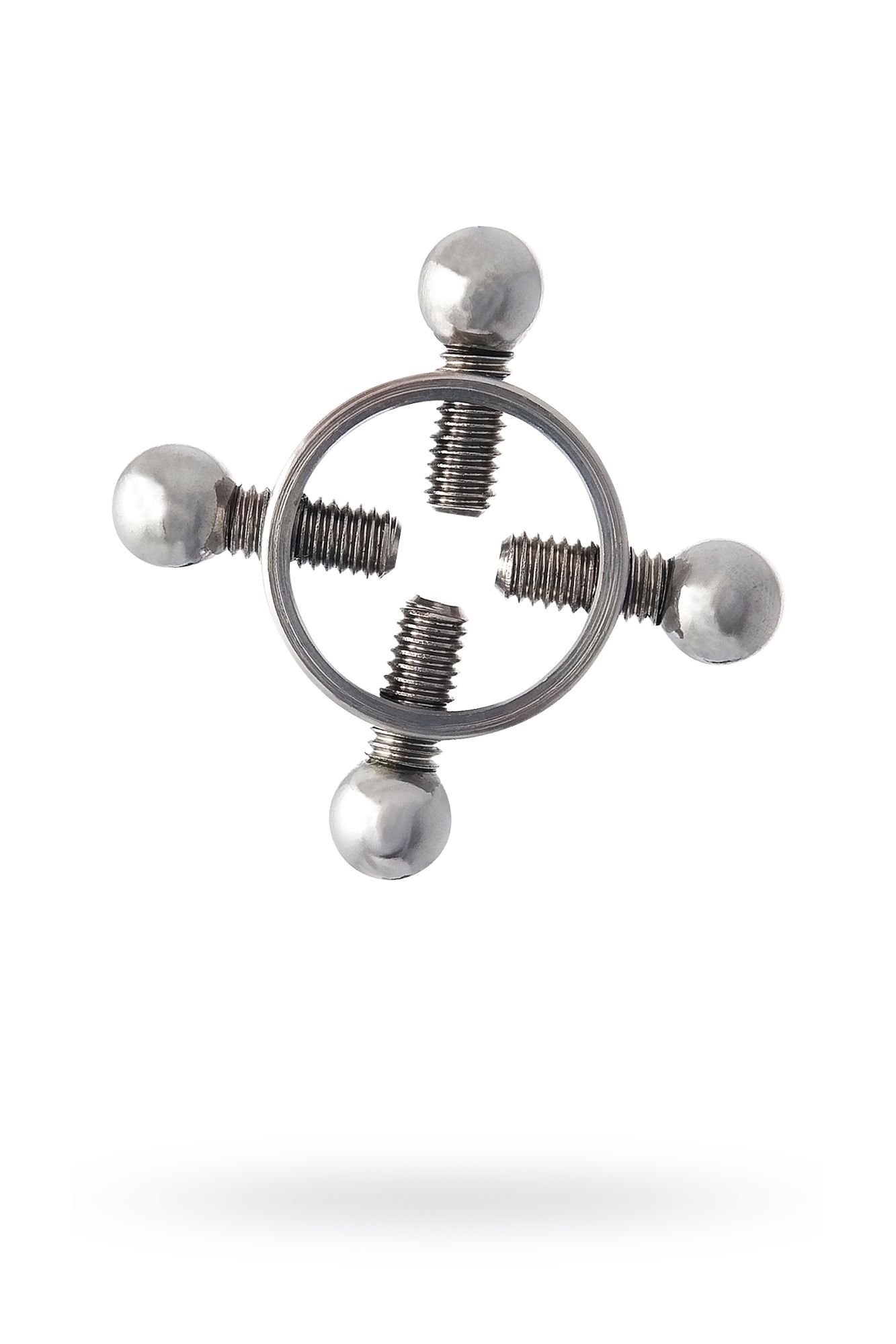 зажимы для сосков metal by toyfa, металл, серебряные, 2,6 см в Новом Уренгое