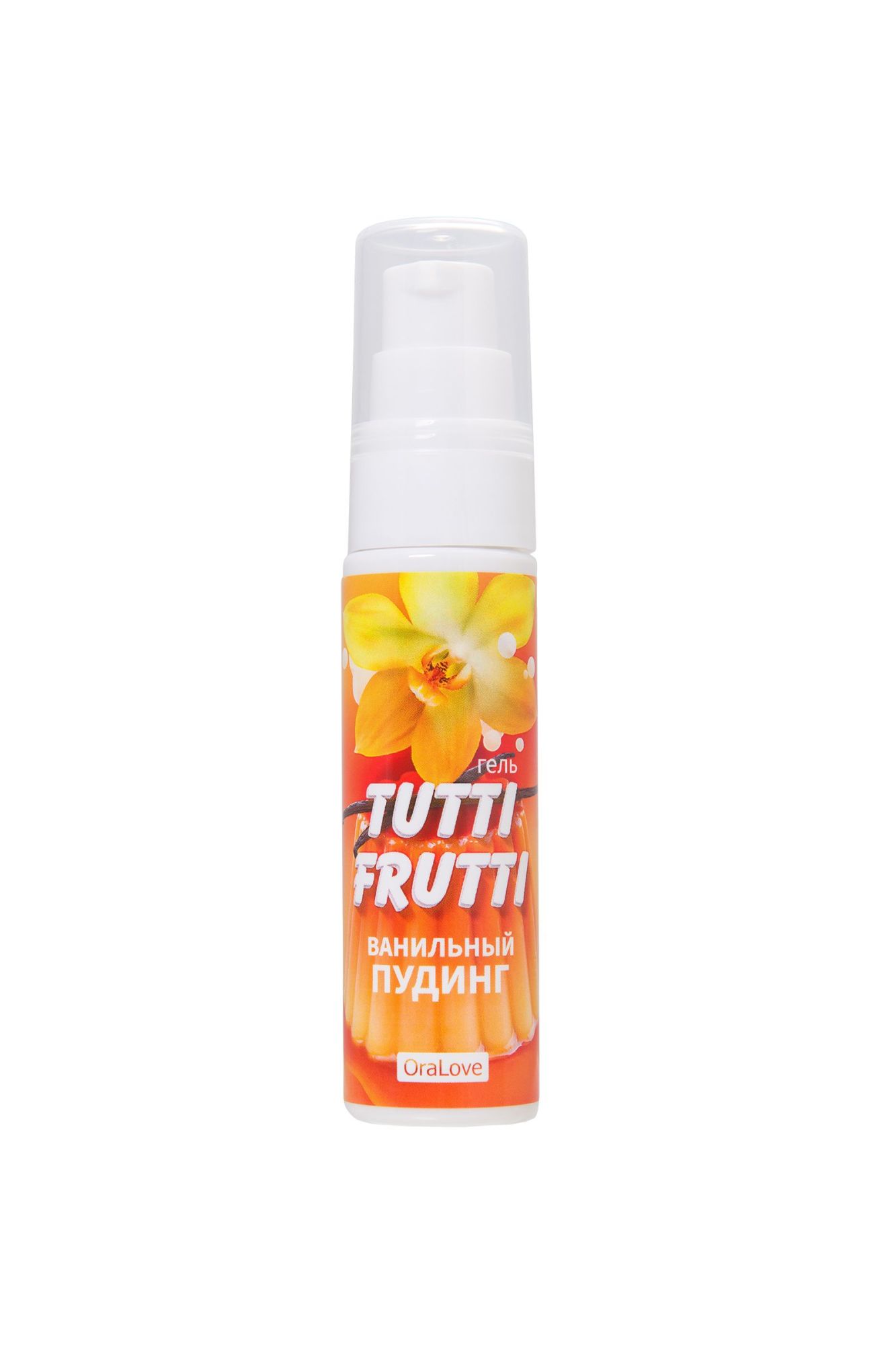 съедобная гель-смазка tutti-frutti для орального секса со вкусом ванильный пудинг, 30 гр в Новом Уренгое