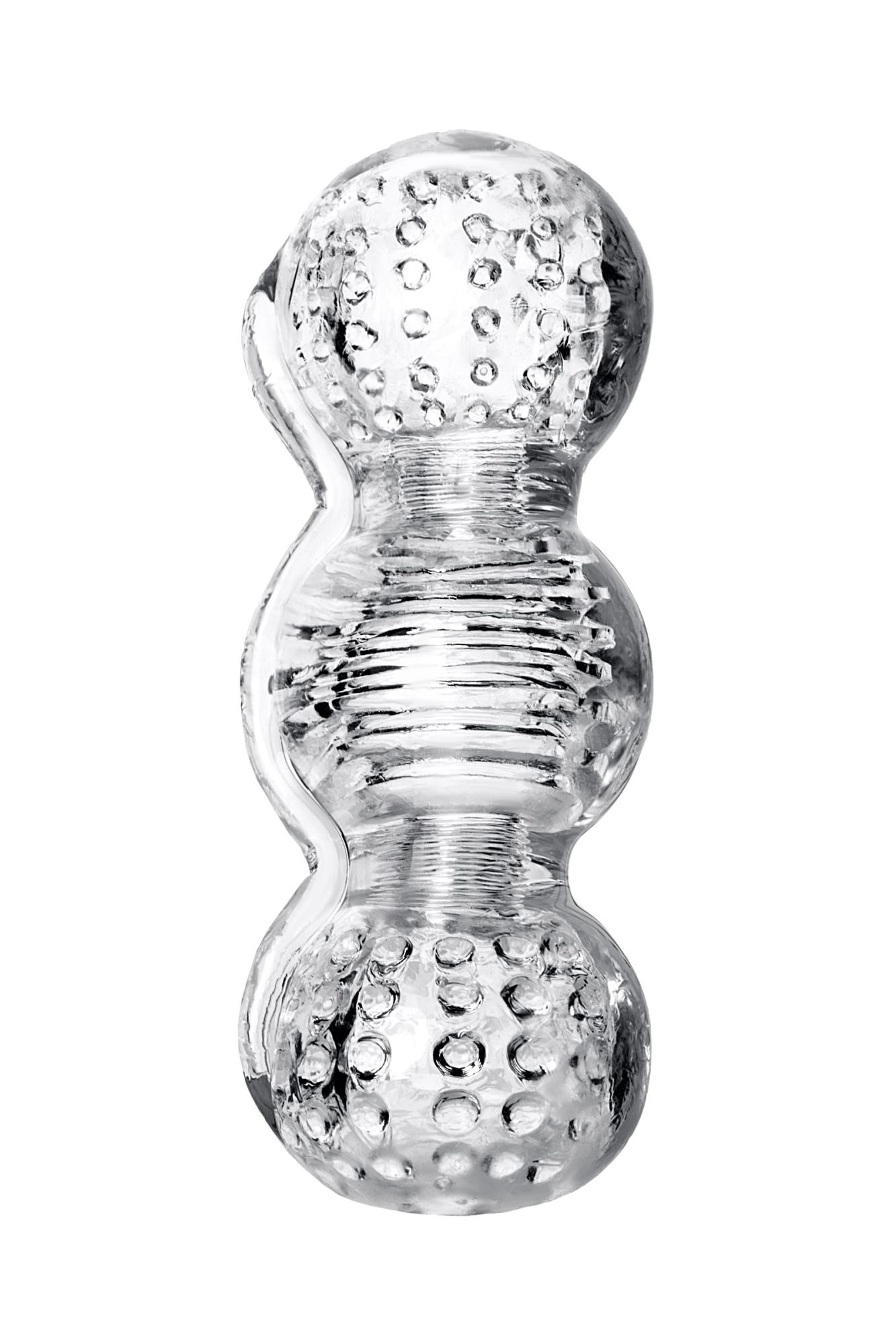 мастурбатор нереалистичный lingam by toyfa rashmi, tpe, прозрачный, 15,5 см в Новом Уренгое