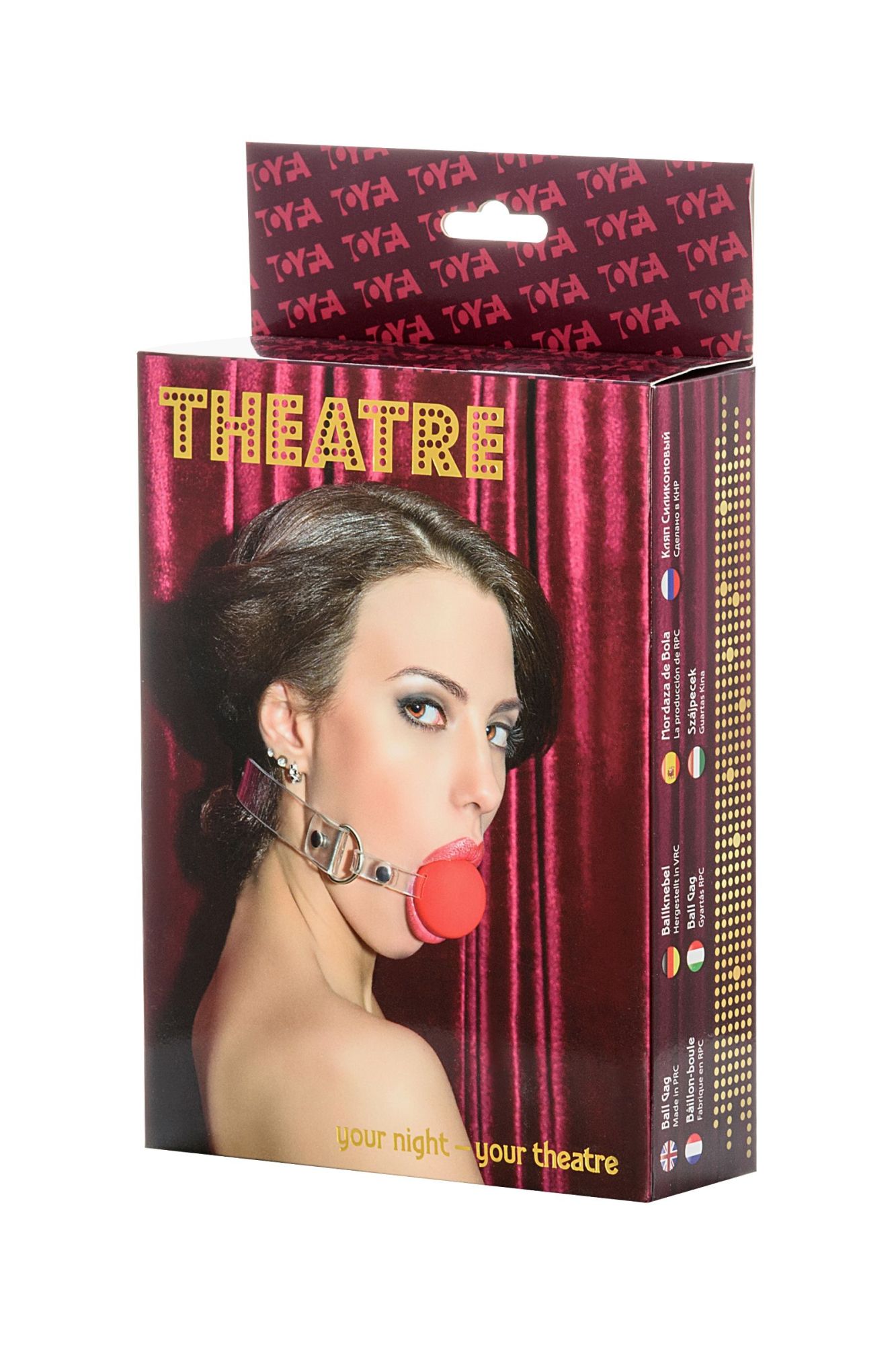 кляп toyfa theatre, силикон, красный в Новом Уренгое
