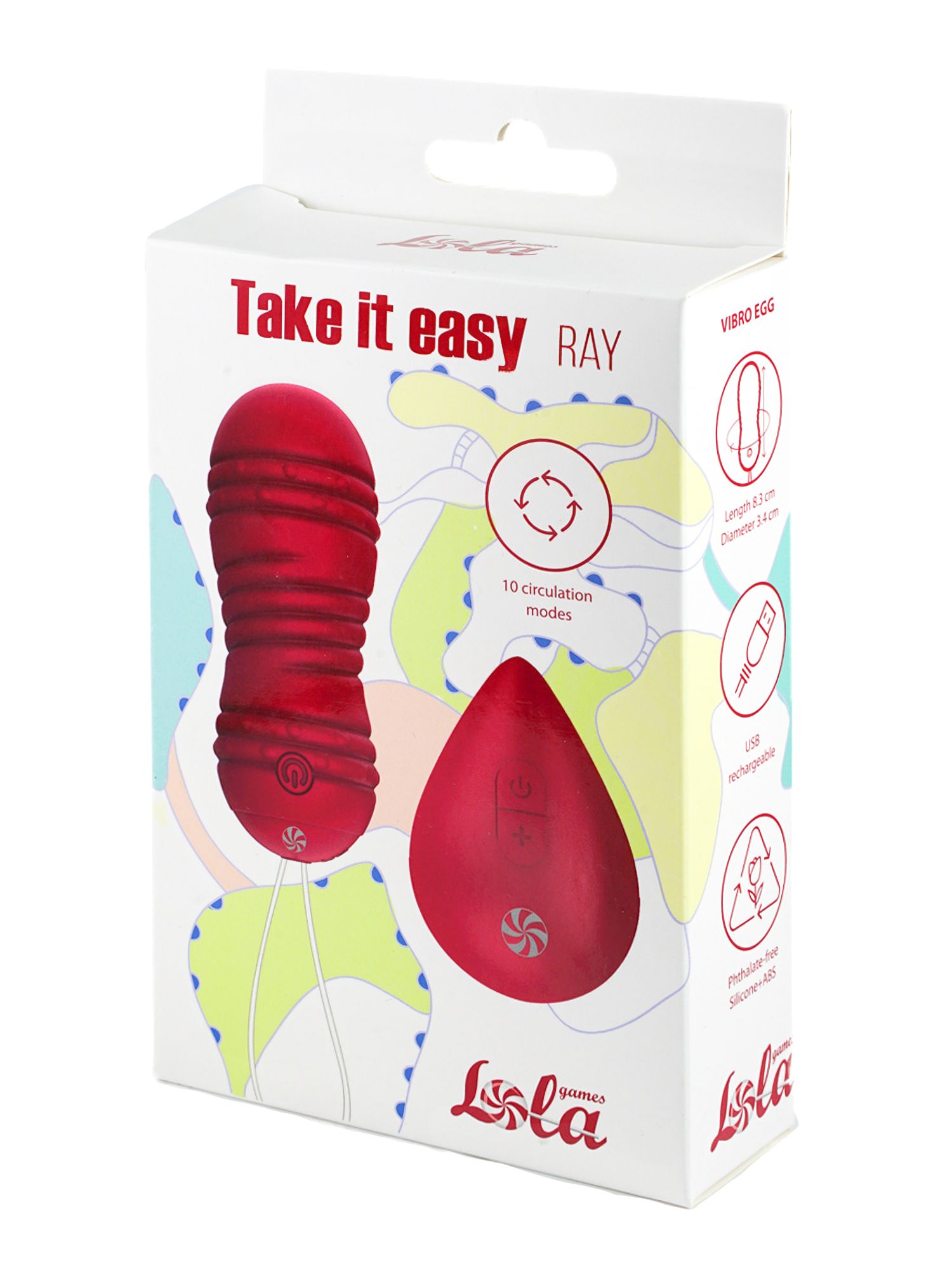 виброшарики с циркуляцией на пульте управления take it easy ray wine red 9021-12lola в Новом Уренгое