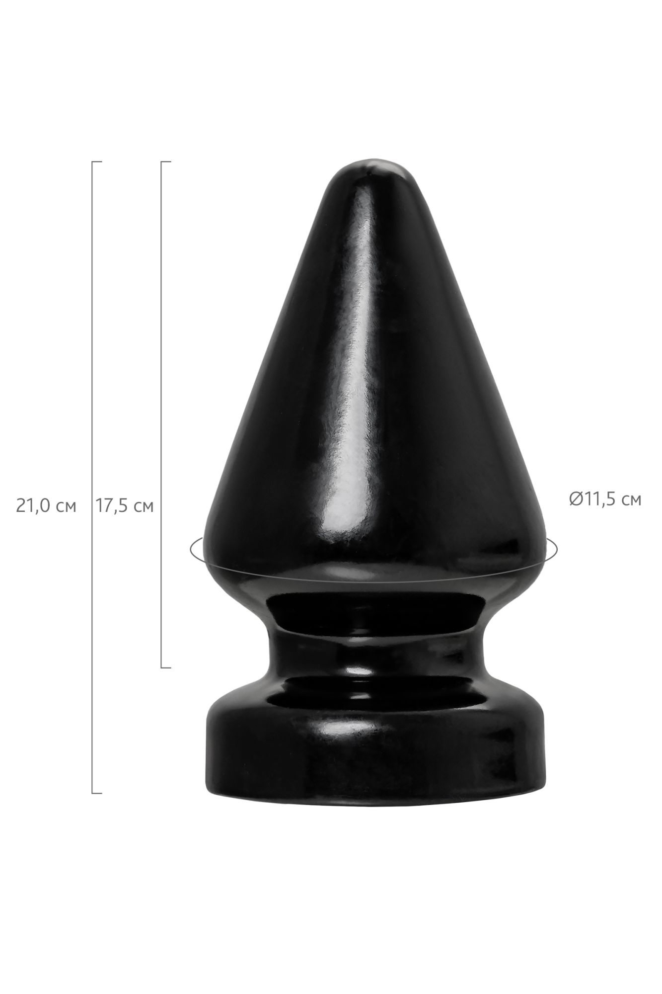 анальная втулка toyfa popo pleasure draco β, pvc, черная, 21 см, ø 11,5 см в Новом Уренгое
