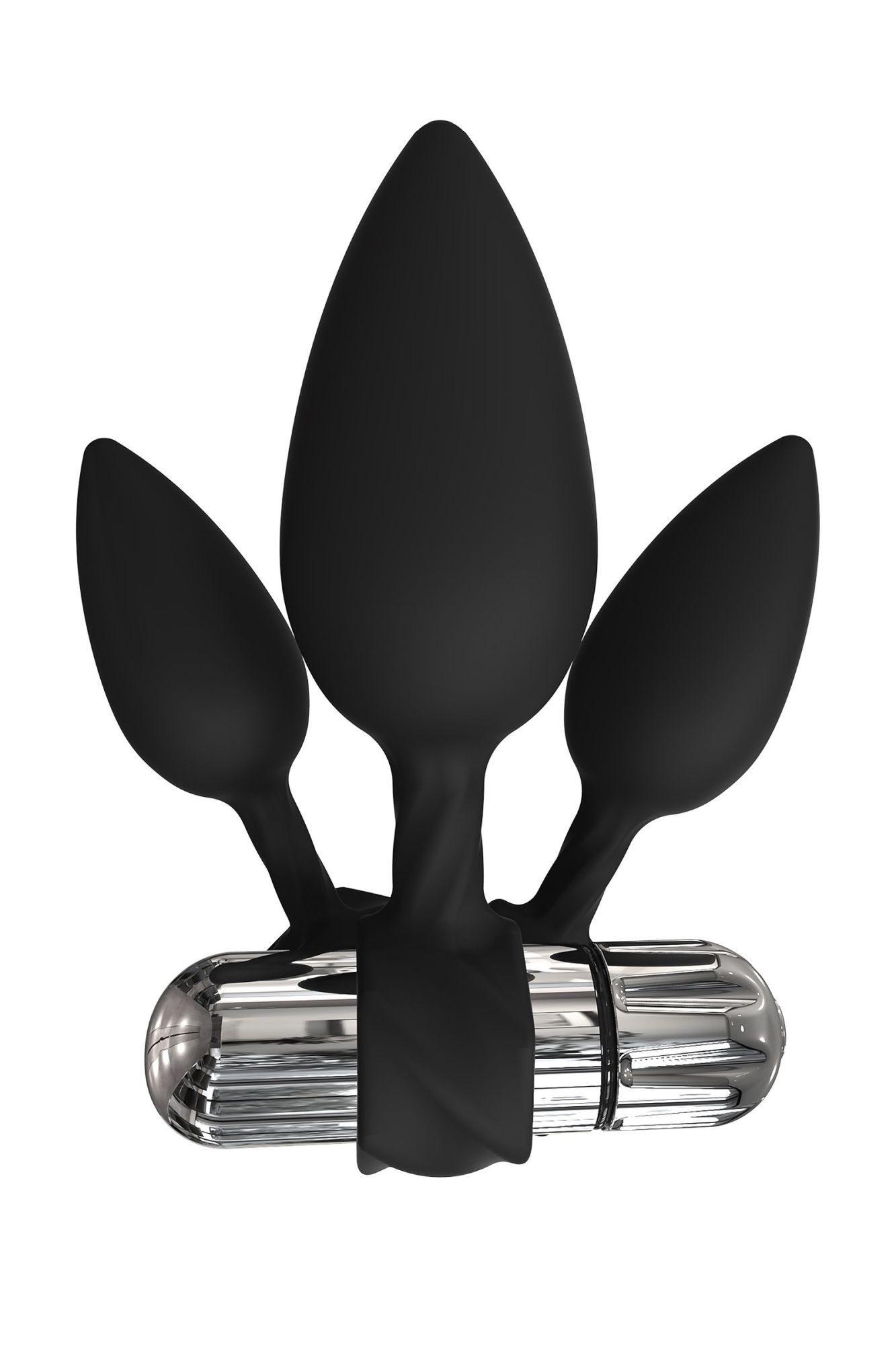набор анальных плагов bathmate anal training plugs vibe, силикон, чёрный в Новом Уренгое