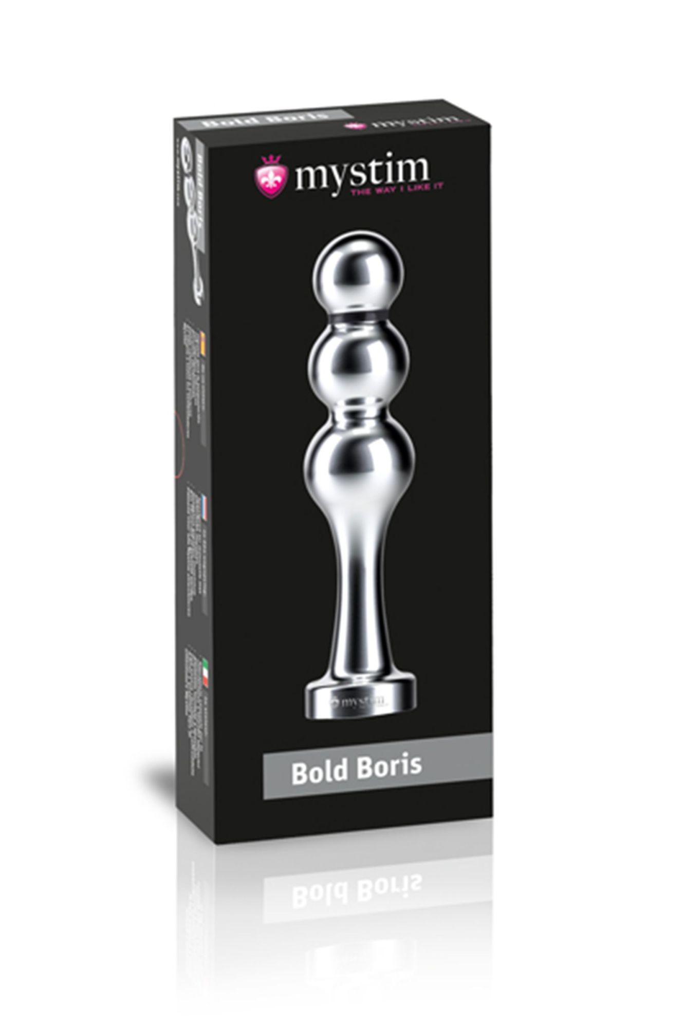 фаллоимитатор mystim bold boris, электростимуляция, хирургическая сталь, серебряный, 14 см в Новом Уренгое