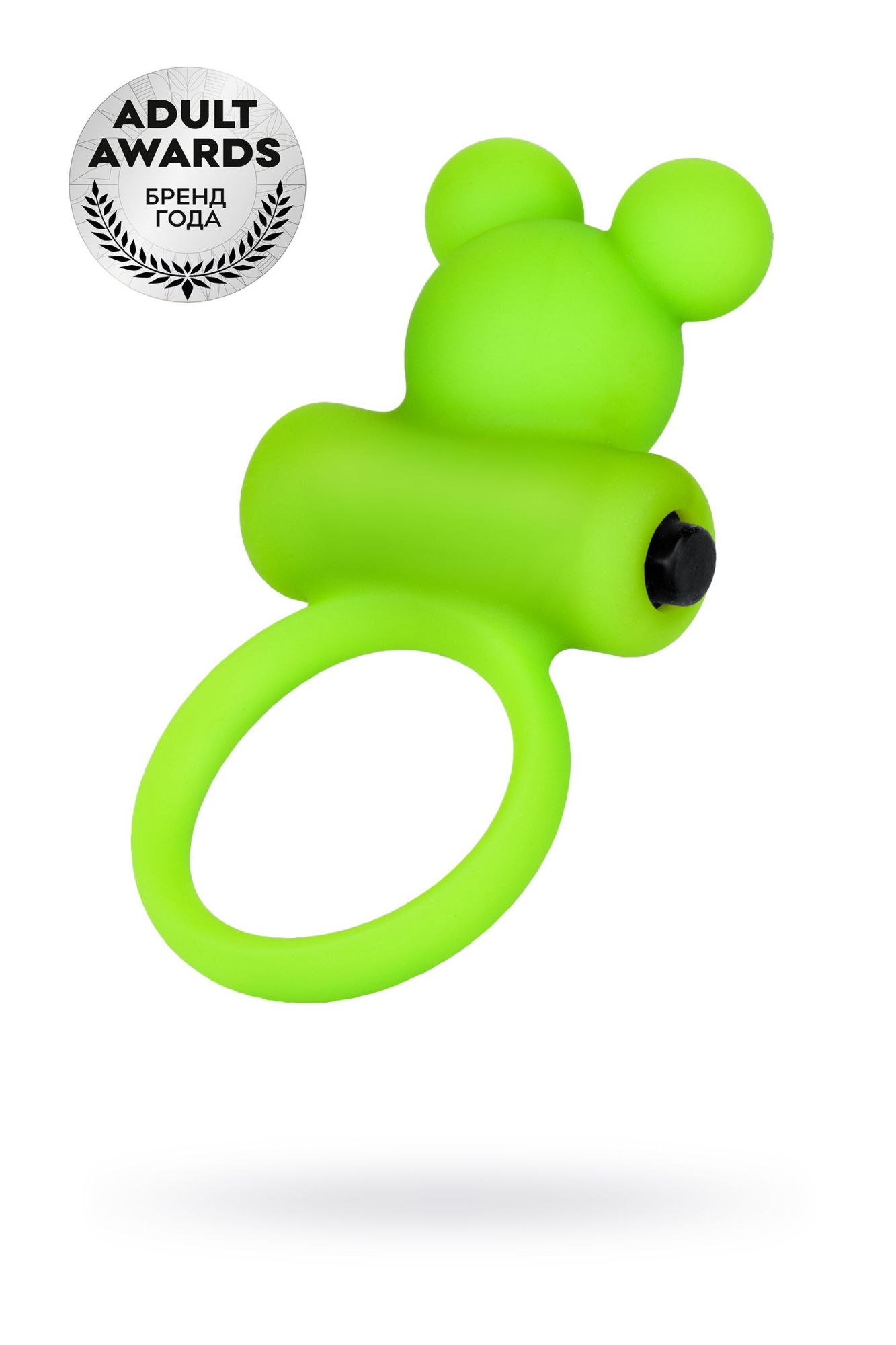виброкольцо на пенис a-toys by toyfa chio, силикон, зеленое, 8,1 см, ø 3,1 см в Новом Уренгое