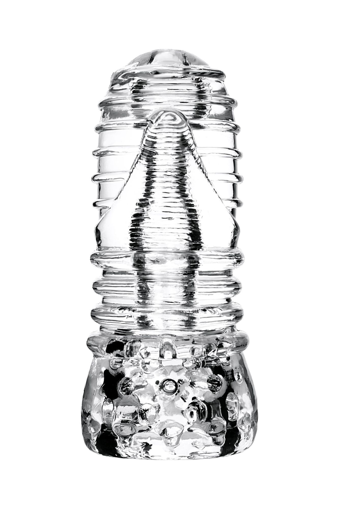 мастурбатор нереалистичный lingam by toyfa savitri, tpe, прозрачный, 14 см в Новом Уренгое