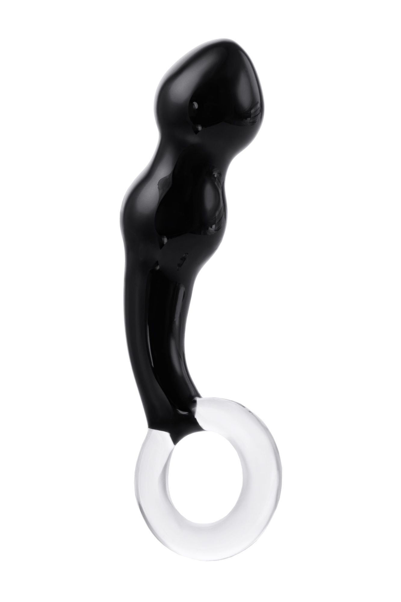 стимулятор простаты sexus glass, стекло, черный, 17 см в Новом Уренгое