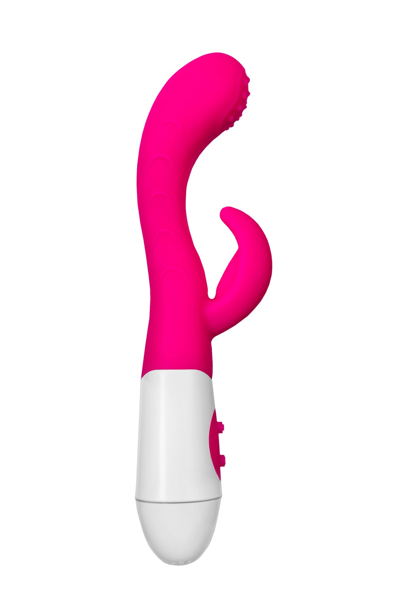 вибратор с клиторальным стимулятором toyfa a-toys nessy, силикон, розовый, 20 см в Новом Уренгое