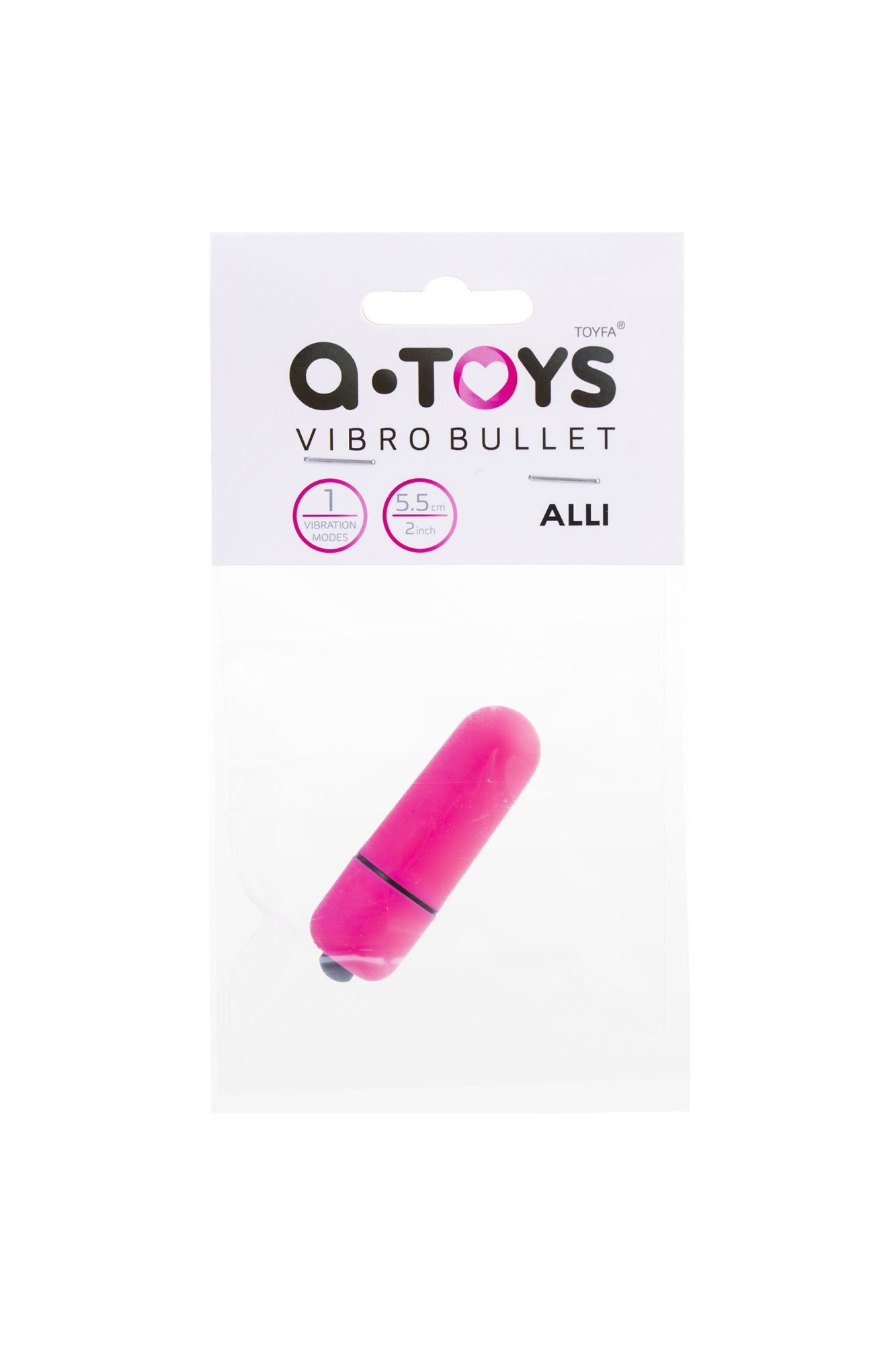 вибропуля a-toys alli abs пластик, розовый в Новом Уренгое