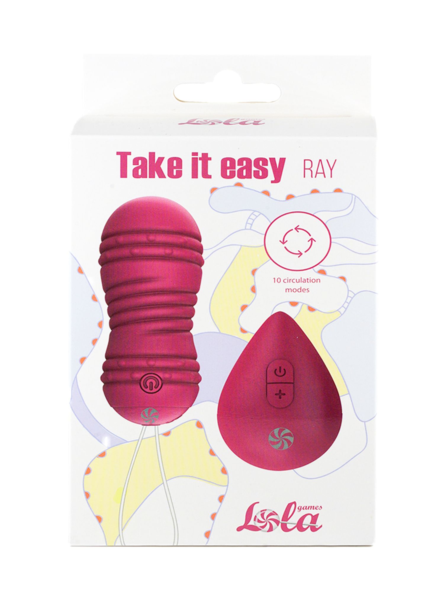 виброшарики с циркуляцией на пульте управления take it easy ray pink 9021-10lola в Новом Уренгое