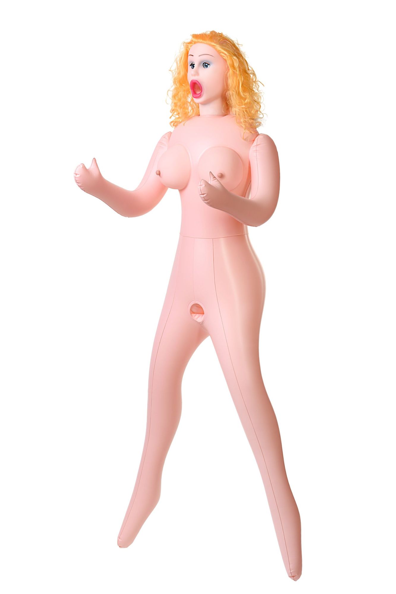 кукла надувная dolls-x by toyfa celine с реалистичной головой, блондинка, с тремя отверстиями в Новом Уренгое