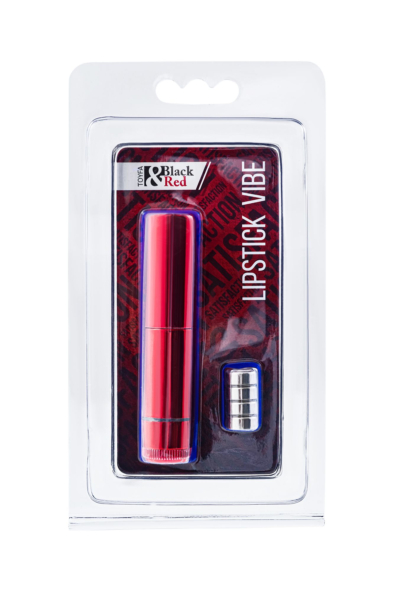 вибромассажер black&red by toyfa «помада», силикон, красный, 9 см в Новом Уренгое