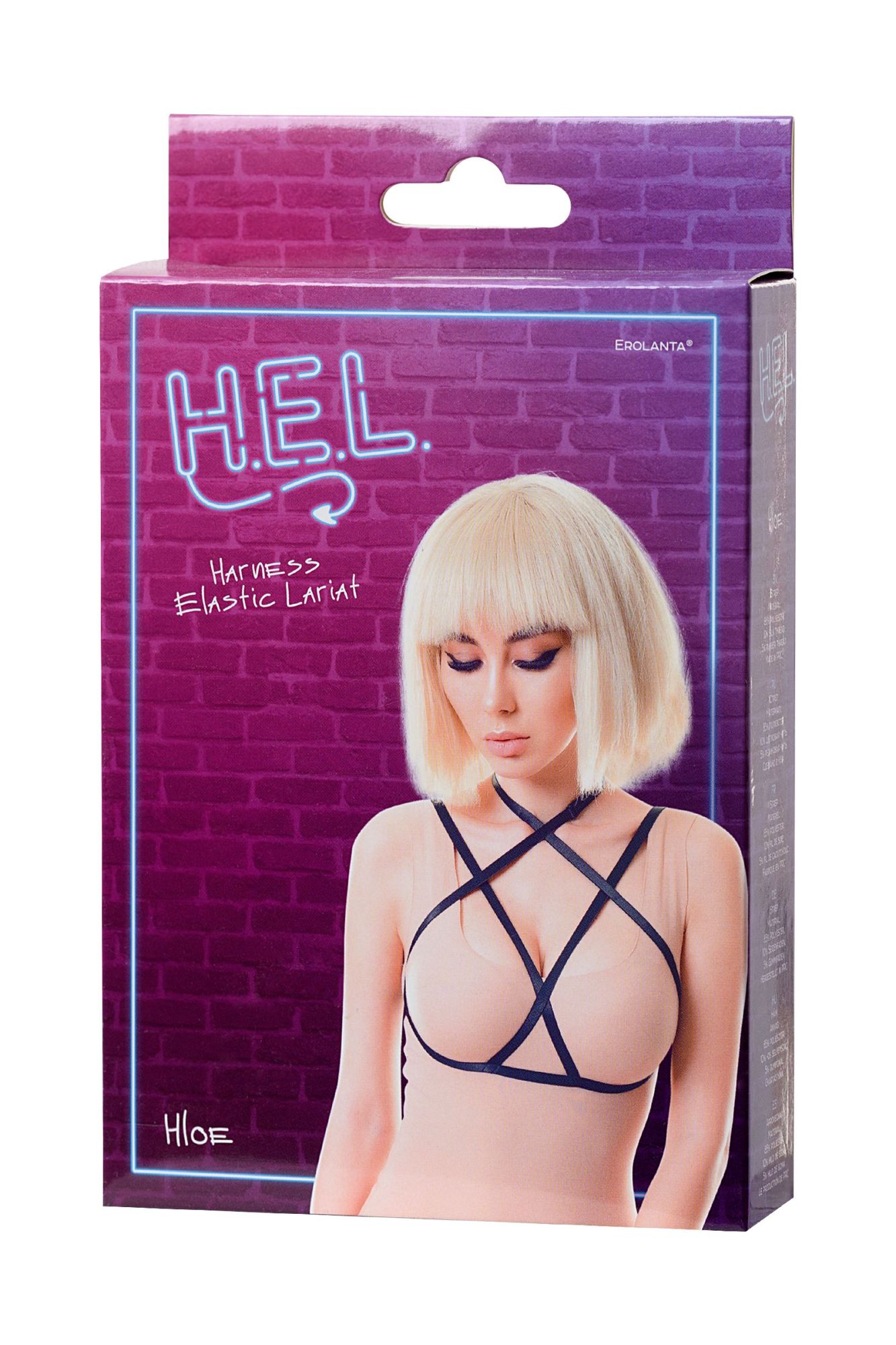 Эротическое стреп h.e.l. hloe, текстиль, черный, os в Новом Уренгое