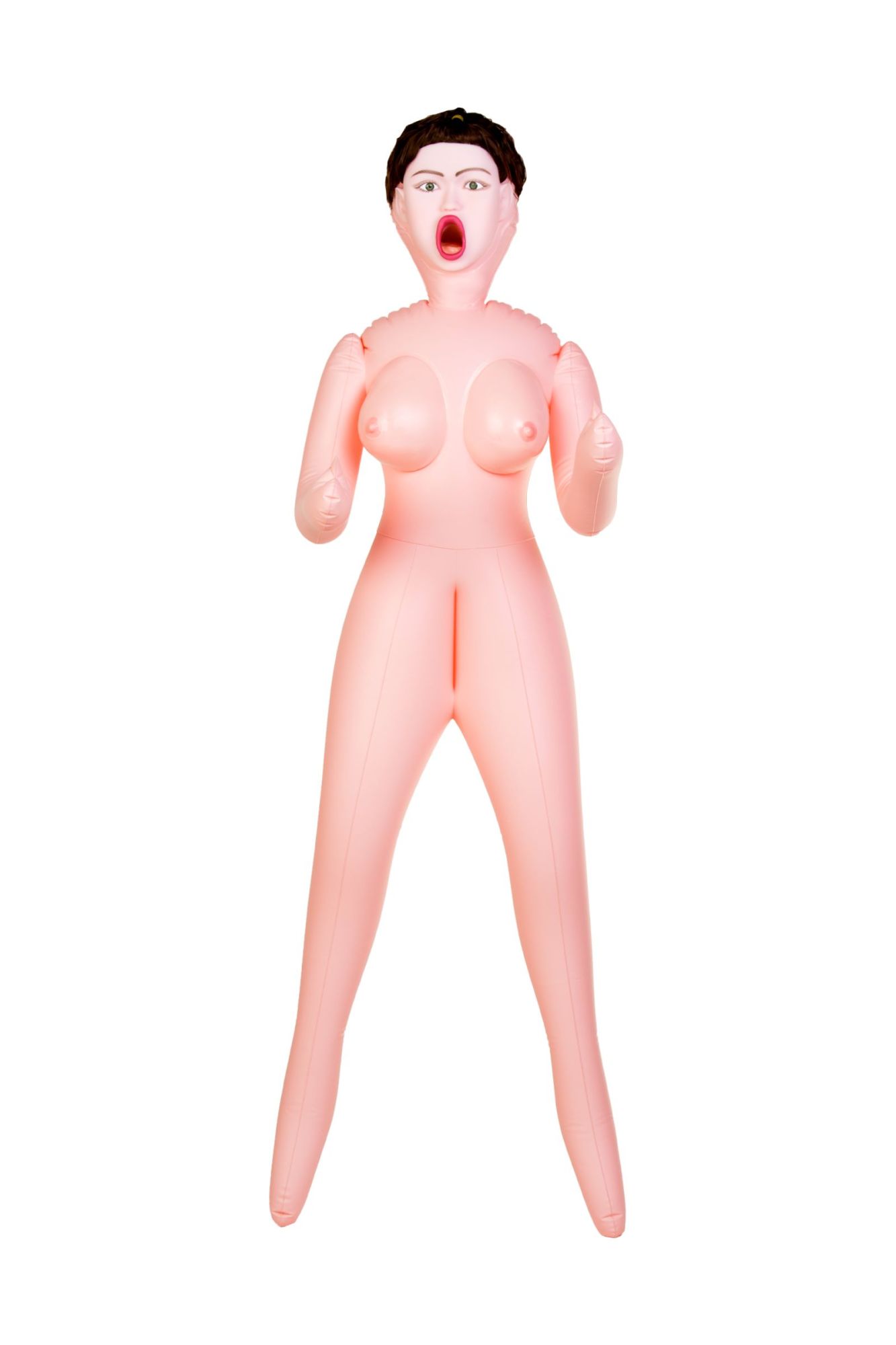 кукла надувная dolls-x by toyfa violet, брюнетка, с тремя отверстиями, кибер вставка: вагина в Новом Уренгое