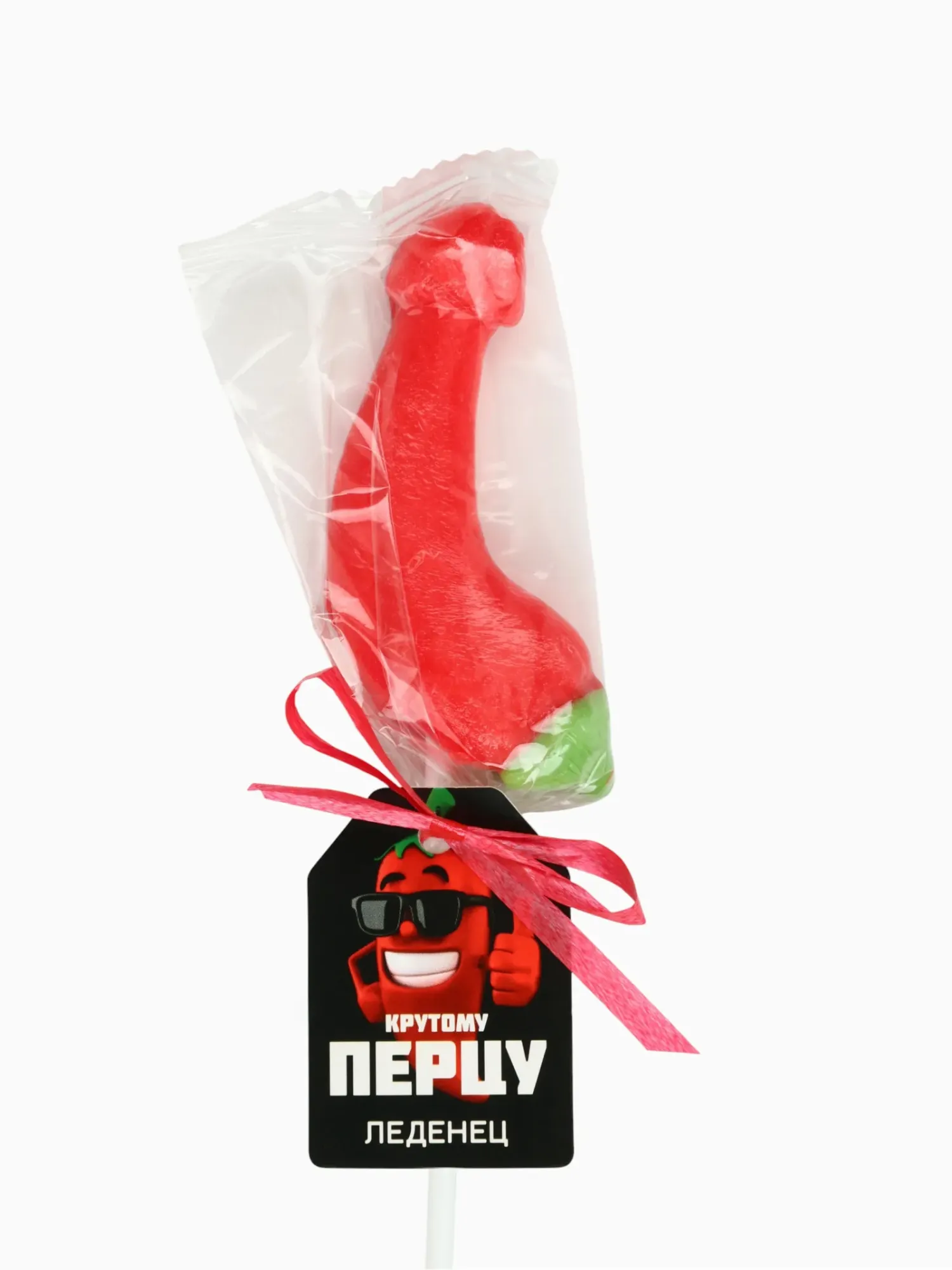 леденец на палочке «крутому перцу», вкус: клубника, 18+ в Новом Уренгое
