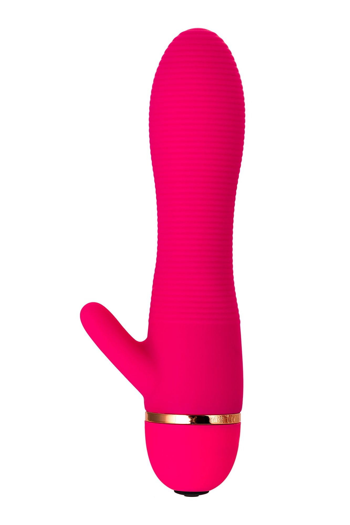 вибратор toyfa a-toys с клиторальным стимулятором, силикон, розовый, 15 см в Новом Уренгое