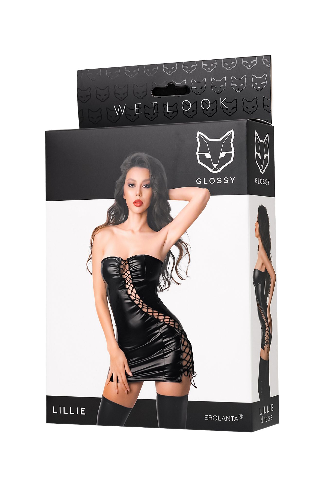Эротическое платье glossy lillie из материала wetlook, l в Новом Уренгое