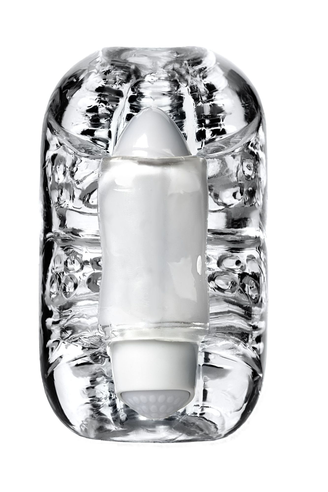 мастурбатор нереалистичный lingam by toyfa khani, tpe, прозрачный, 9 см в Новом Уренгое
