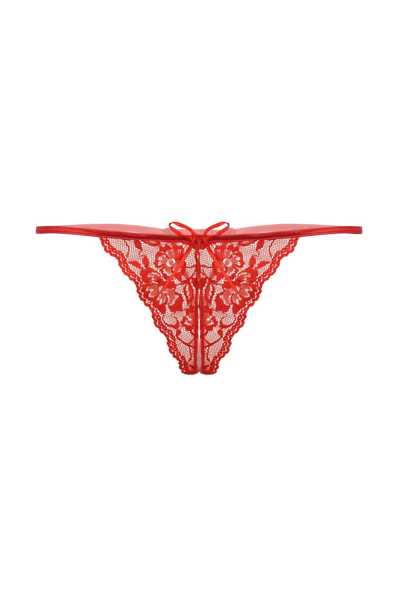Эротическое стринги открытые кружевные softline collection, красный, s/l в Новом Уренгое
