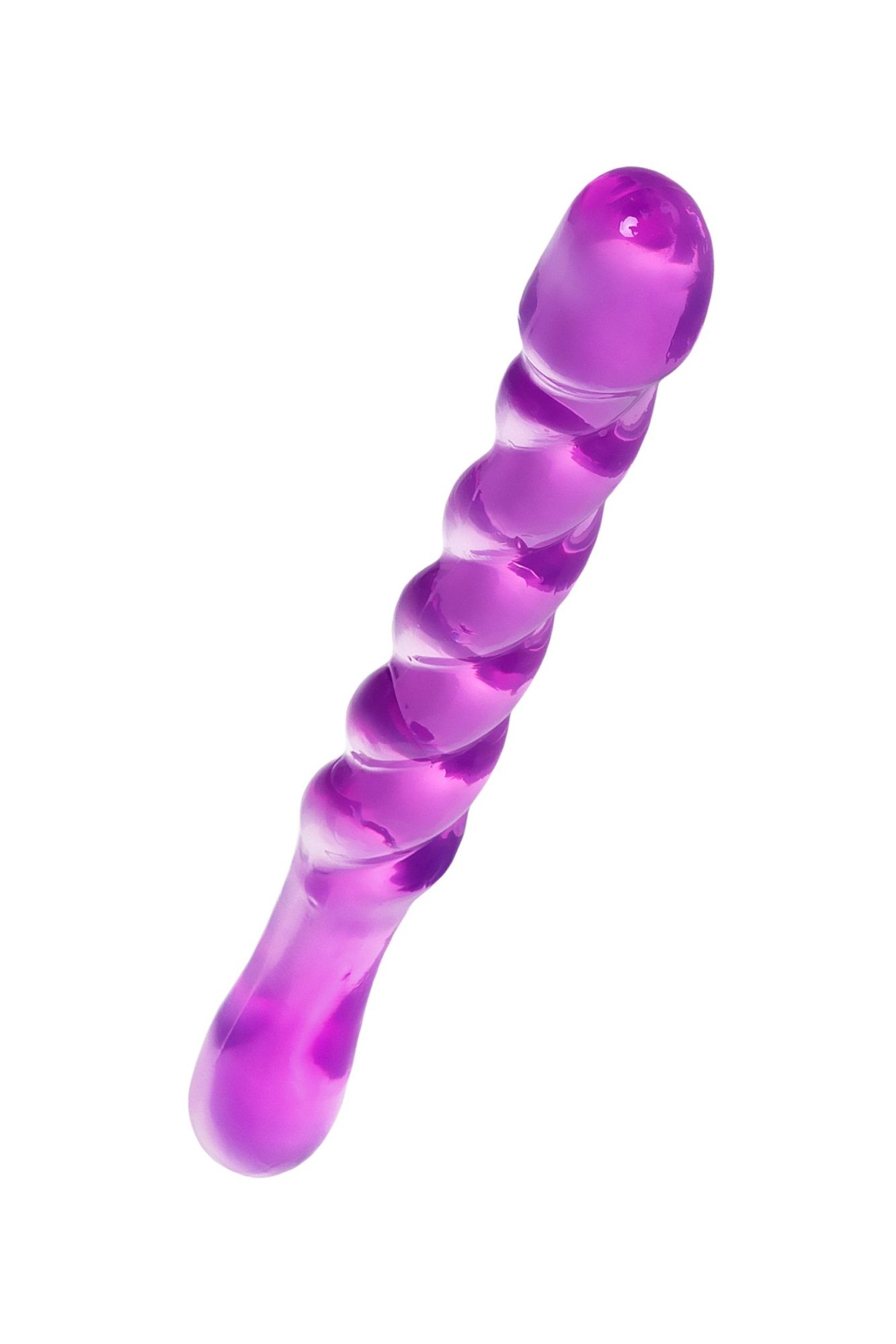 двусторонний фаллоимитатор a-toys by toyfa tanza, tpe, фиолетовый, 27,5 см в Новом Уренгое