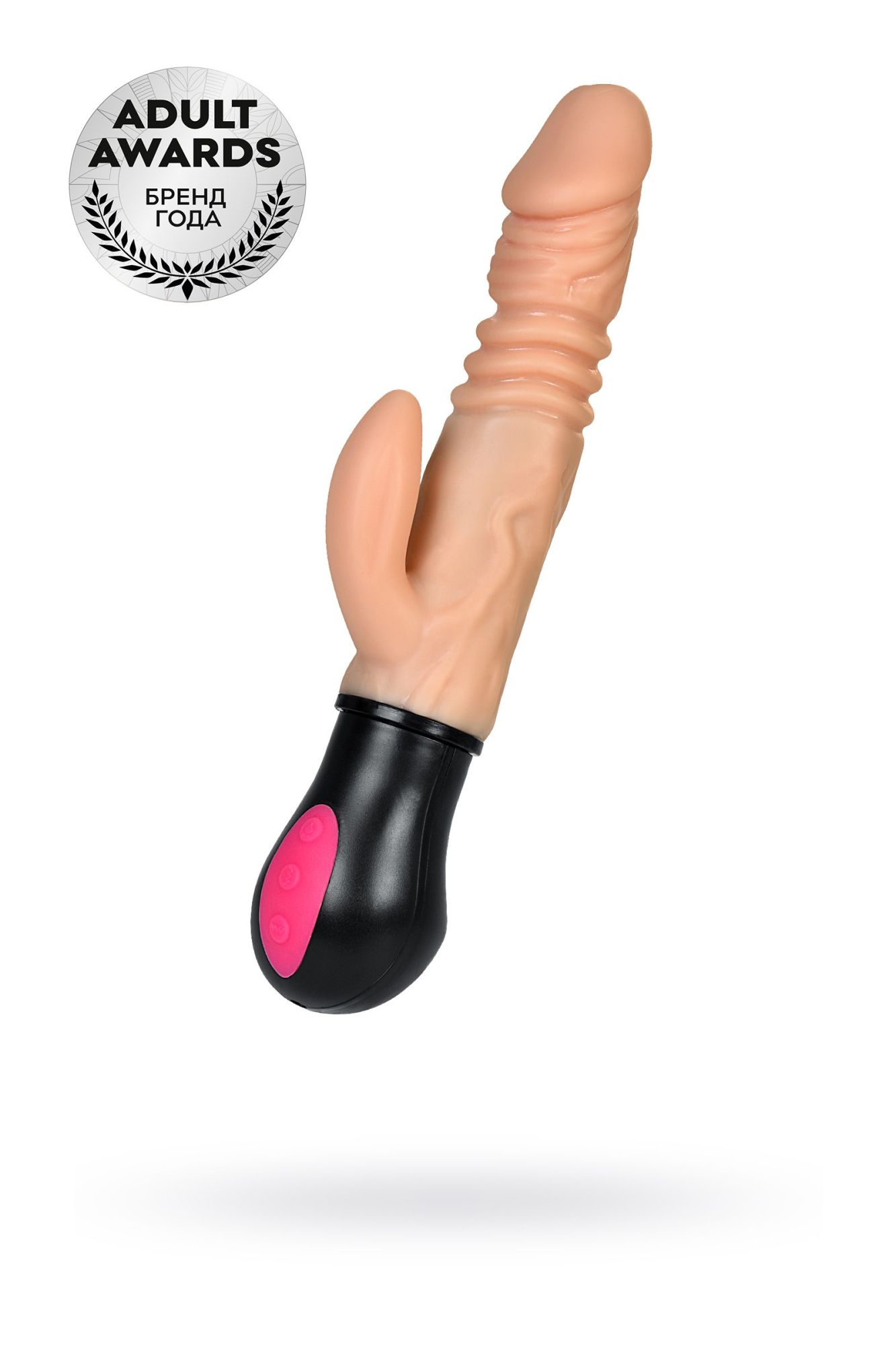 реалистичный вибратор toyfa a-toys hot shot с функцией up-down, tpe, телесный, 24,2 см в Новом Уренгое