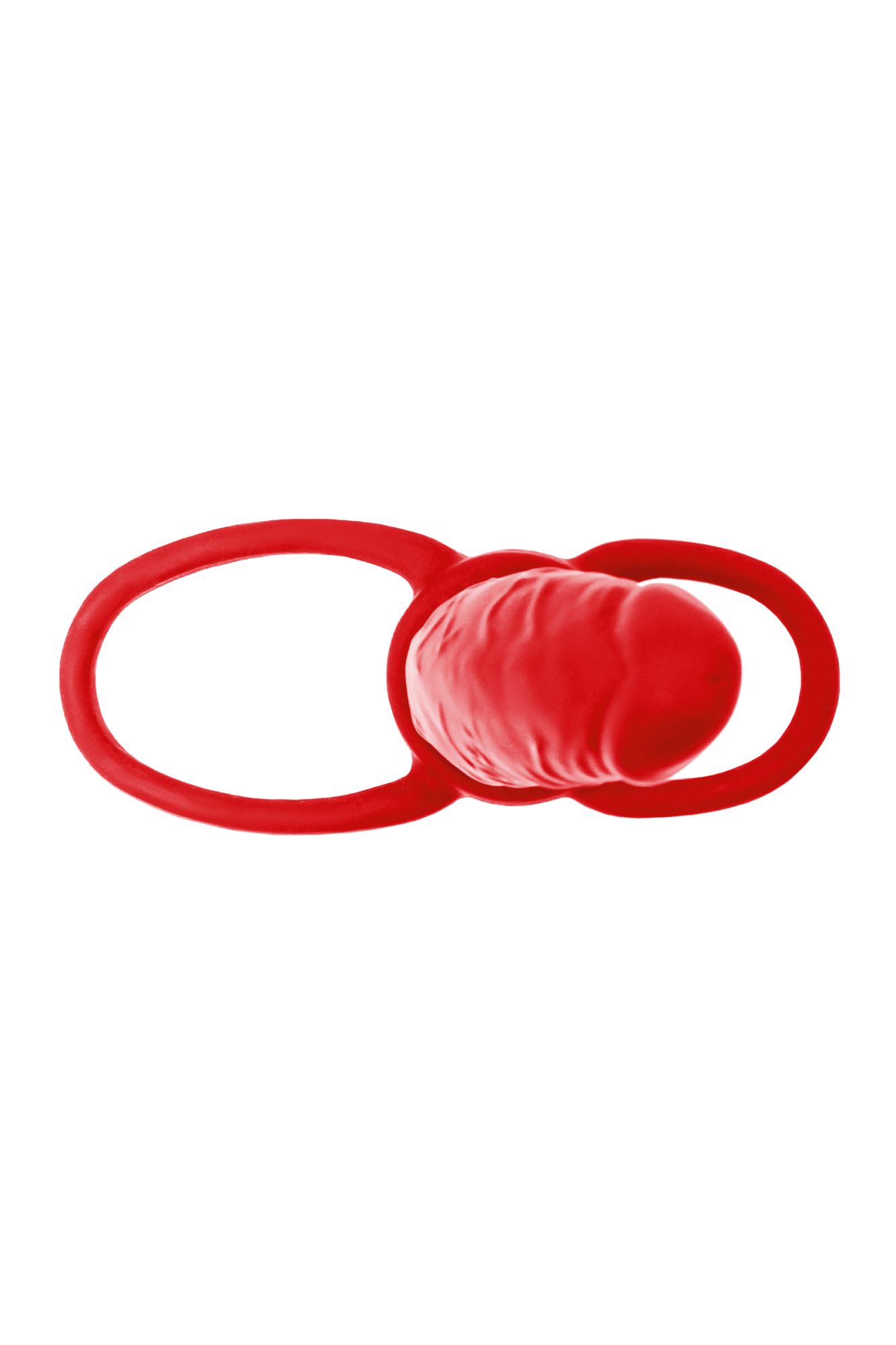 насадка на пенис для двойного проникновения black&red by toyfa , силикон, красный, 16,5 см в Новом Уренгое