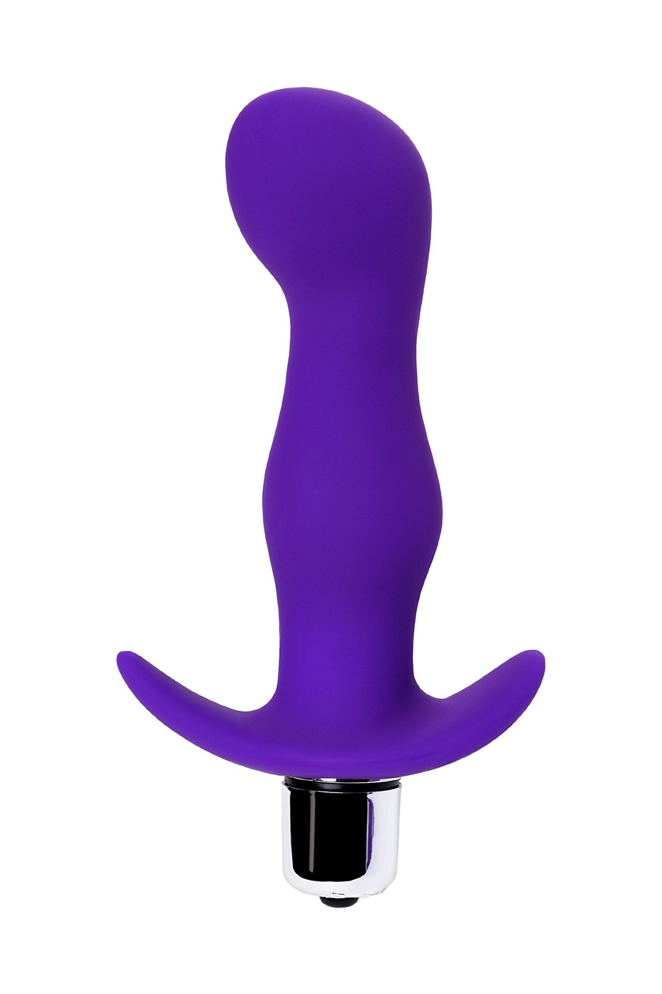 анальная пробка с вибрацией a-toys by toyfa kamet, размер m, силикон, фиолетовая, 12,9 см в Новом Уренгое