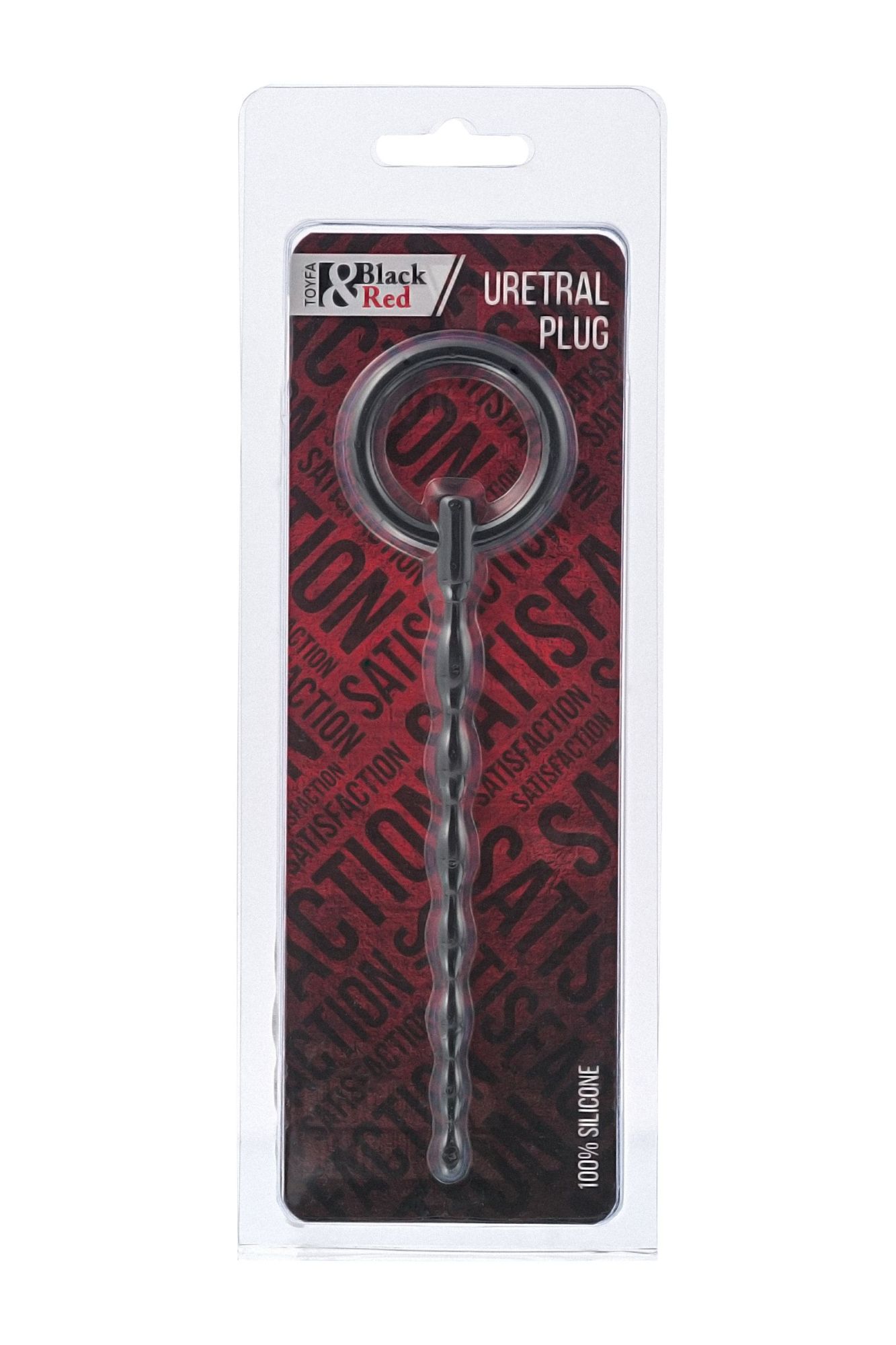 уретральный плаг black & red by toyfa, силикон, чёрный, 16 см в Новом Уренгое