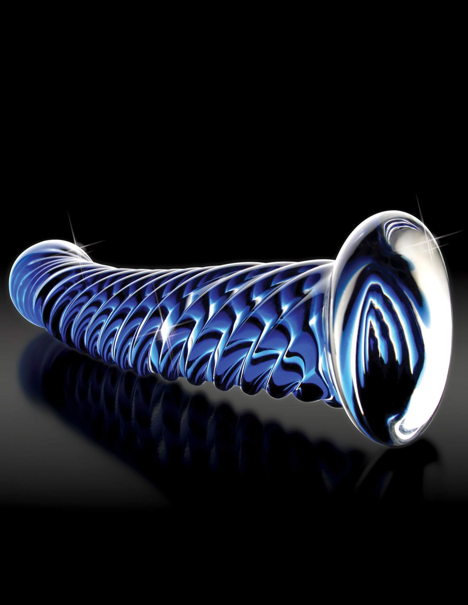 стимулятор стеклянный pipedream icicles no 29, синий в Новом Уренгое