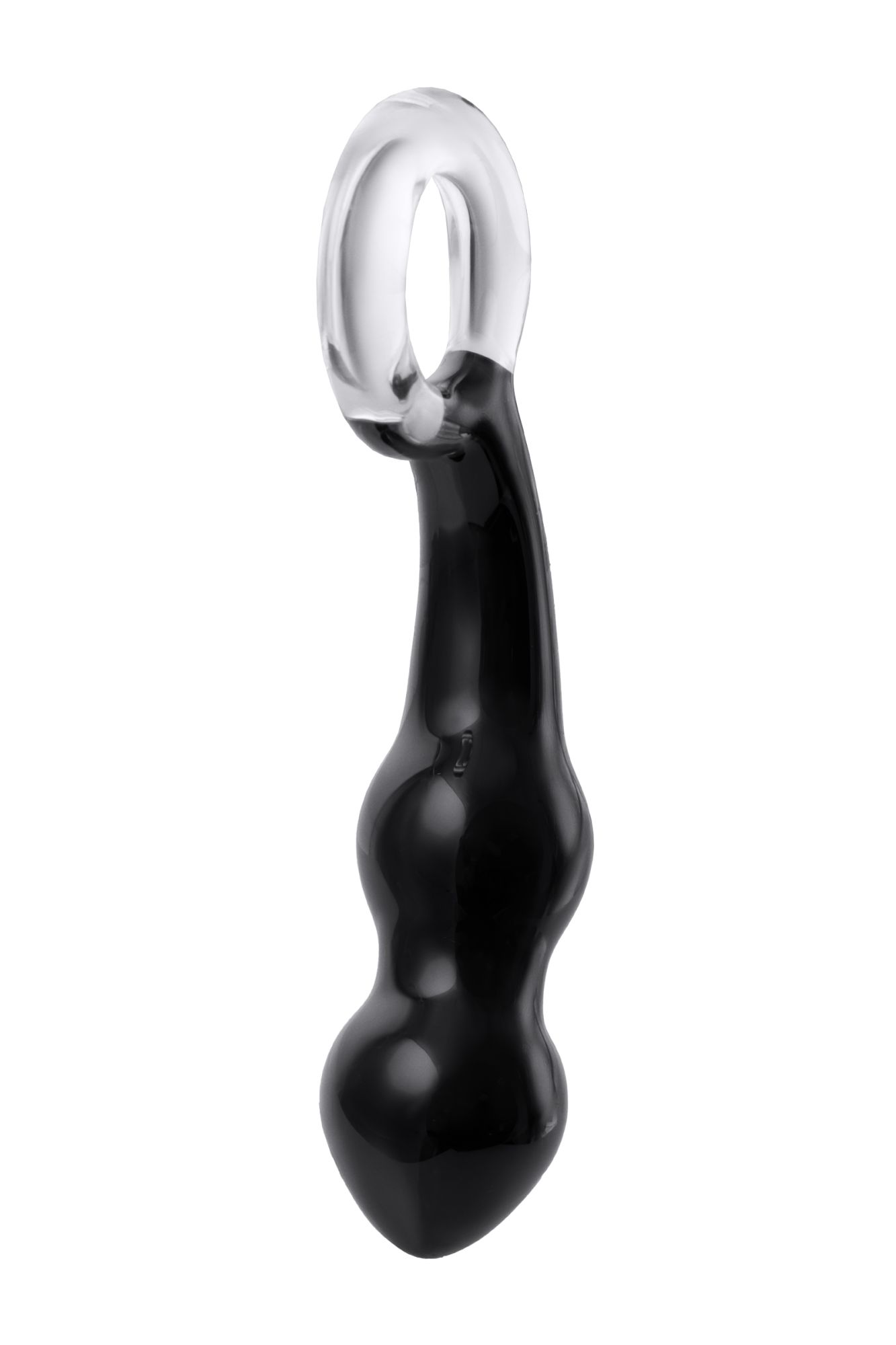 стимулятор простаты sexus glass, стекло, черный, 17 см в Новом Уренгое