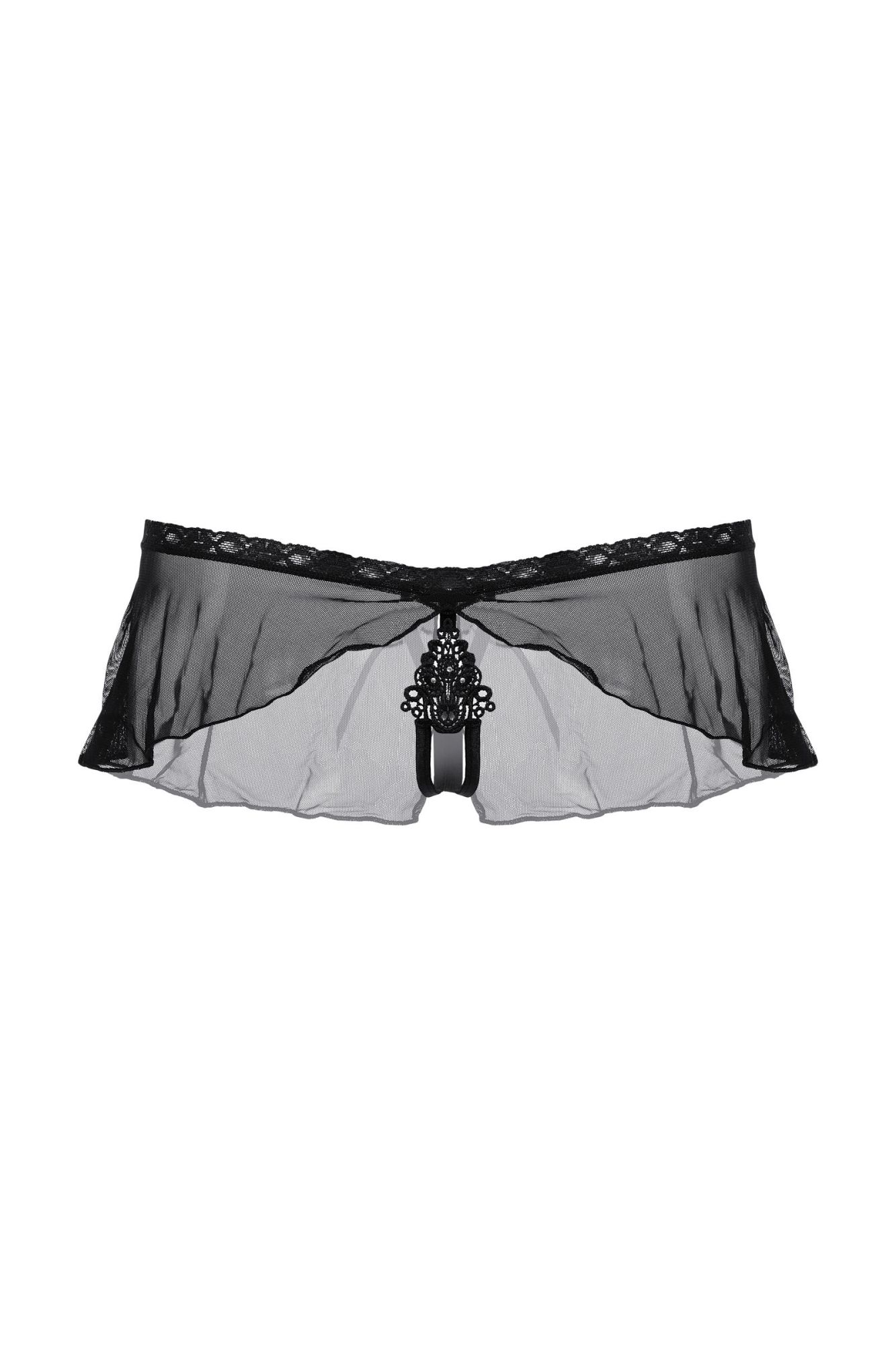 Эротическое стринги с юбочкой softline collection, черный, s/m в Новом Уренгое