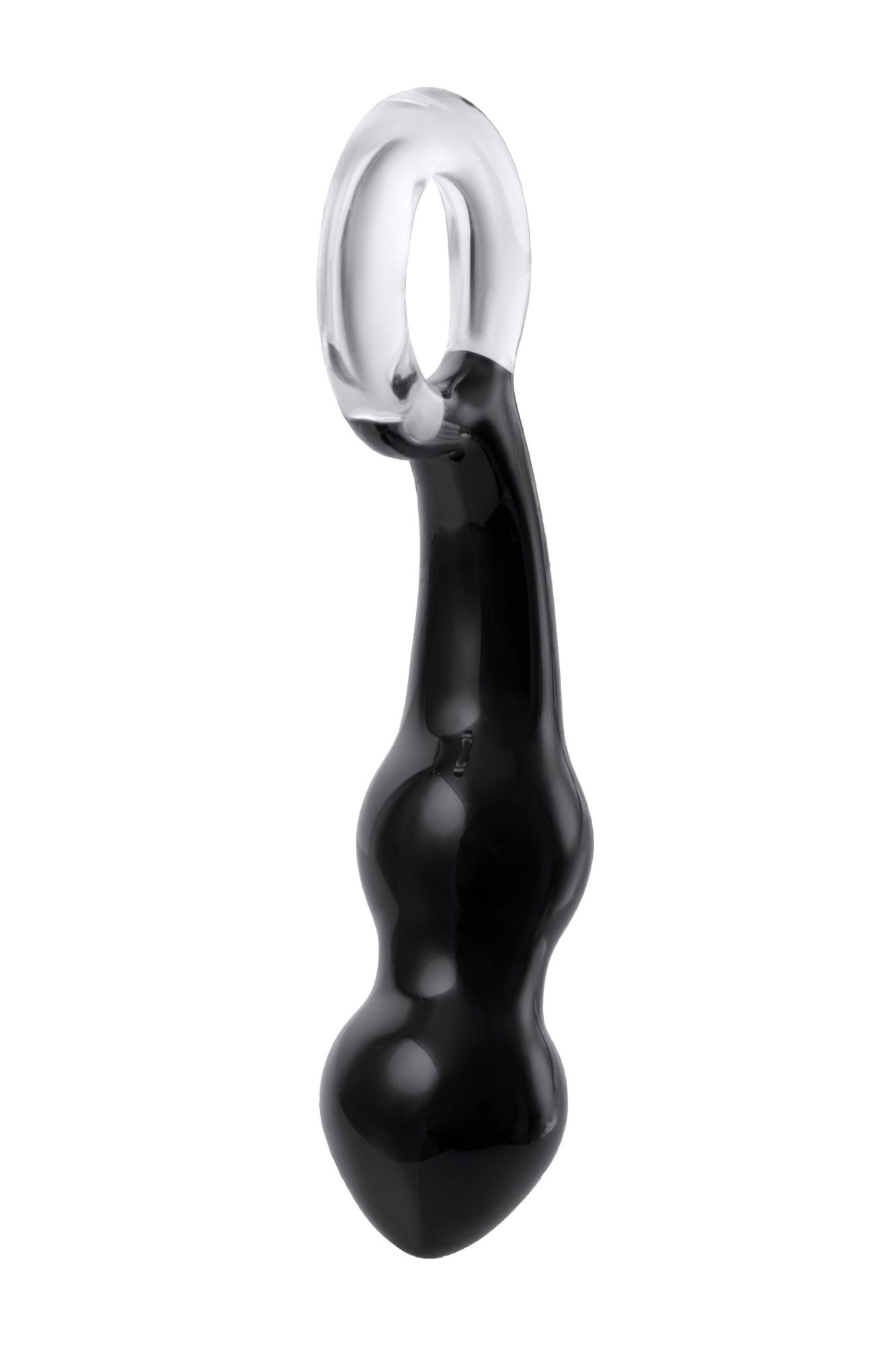 стимулятор простаты sexus glass, стекло, черный, 17 см в Новом Уренгое