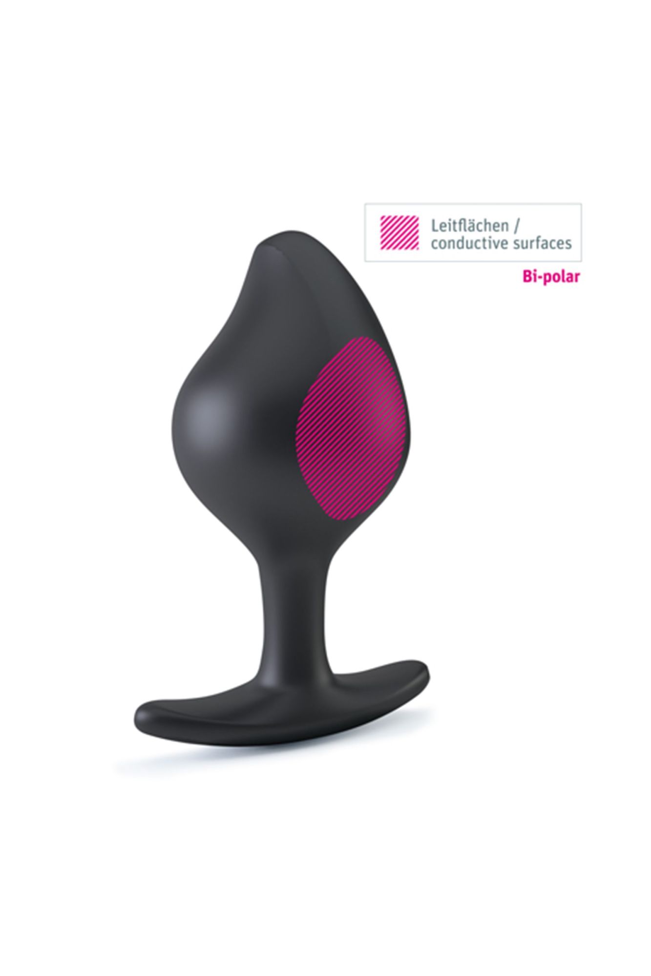 анальная пробка mystimrocking force l, электростимуляция, силикон, черная, ø 4,7 см в Новом Уренгое