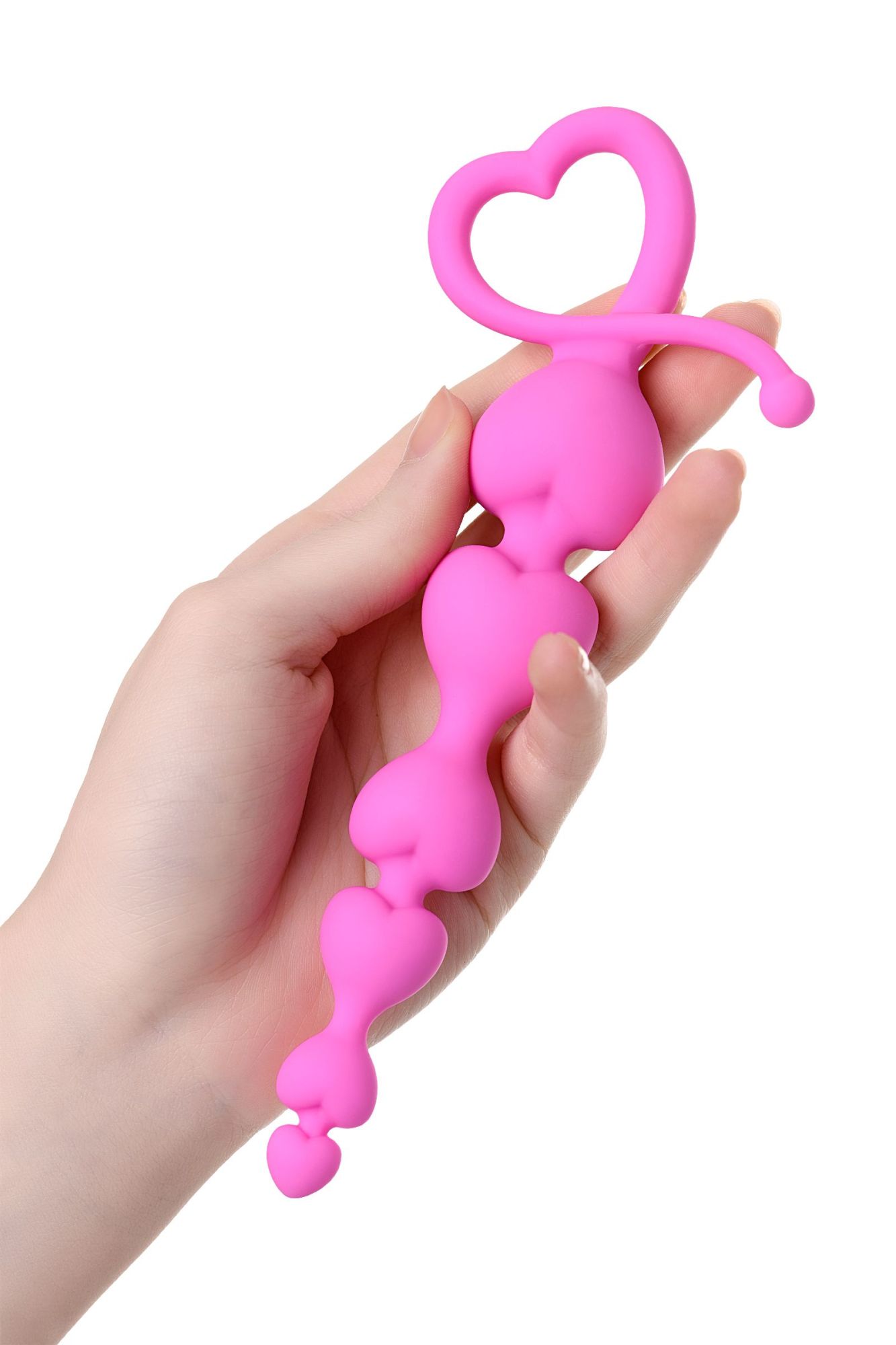анальная цепочка todo by toyfa sweety, силикон, розовый, 18,5 см, ø 3,1 см в Новом Уренгое