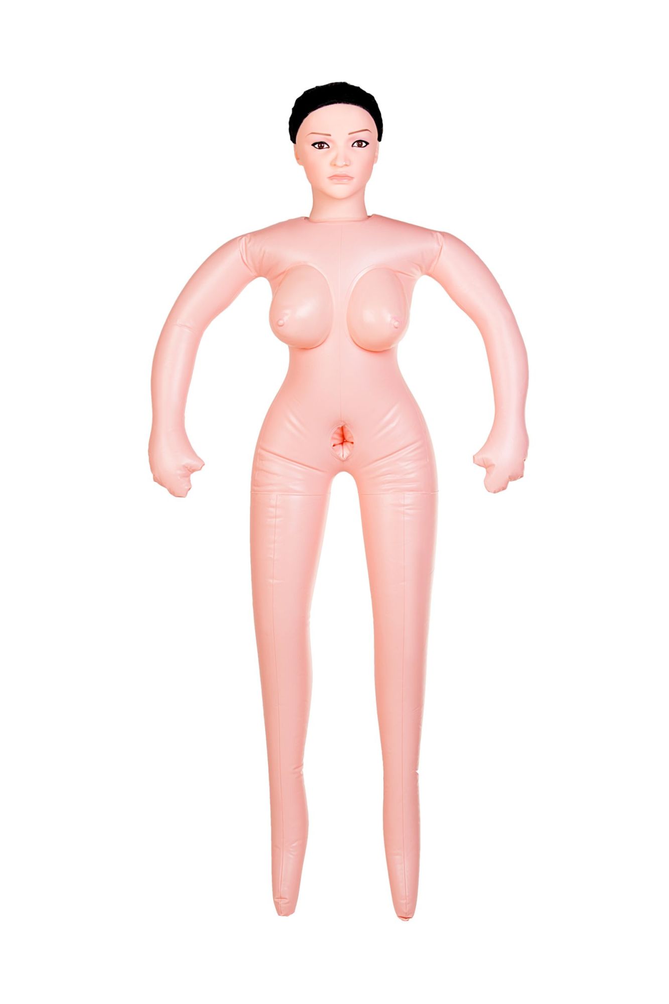 кукла надувная dolls-x by toyfa nurse emilia, реалистичная голова,брюнетка, с двумя отверстиями в Новом Уренгое